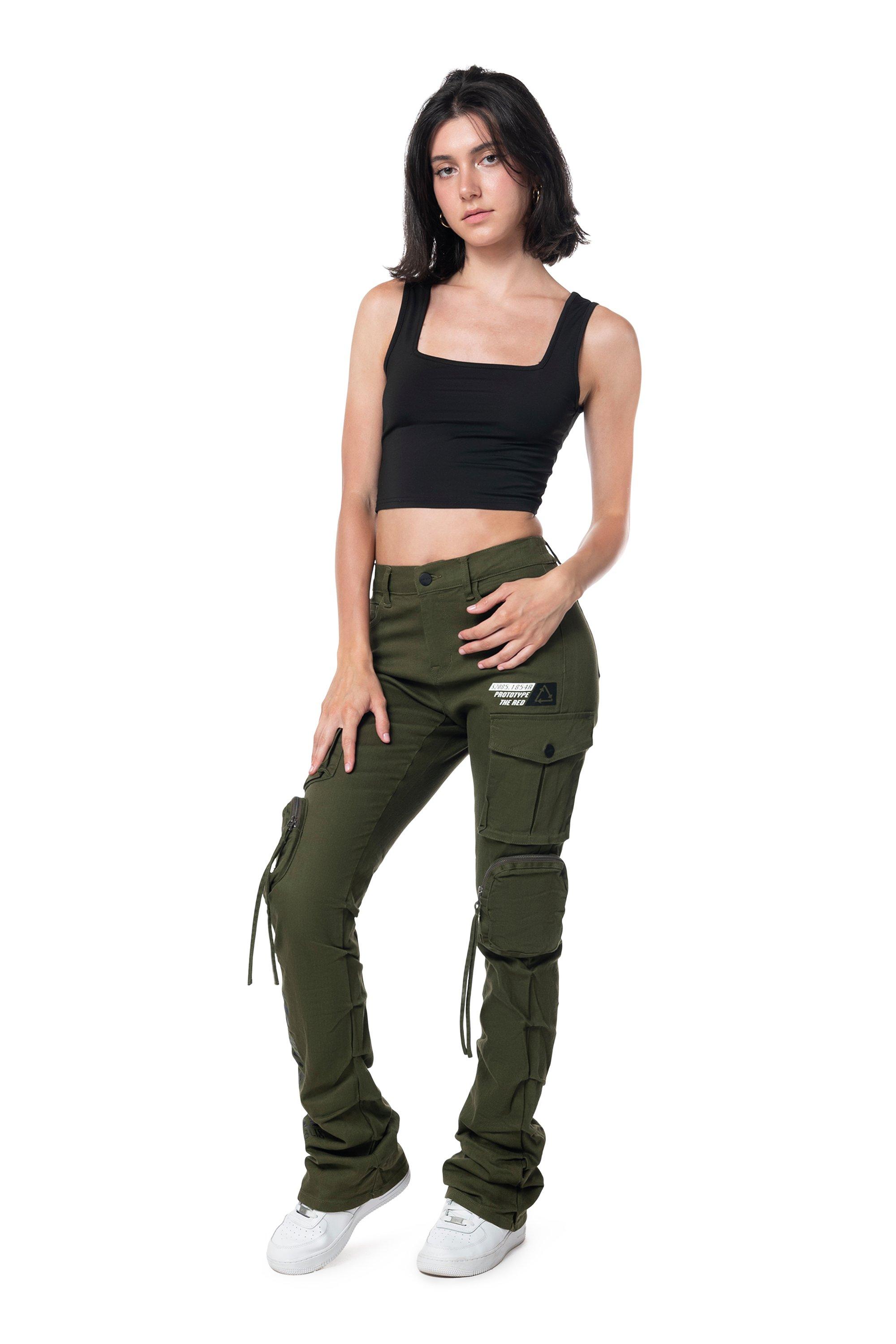 Smoke Rise Men's Twill High Rise Stacked Pants - Olive - OLIVE Thumbnail View 8