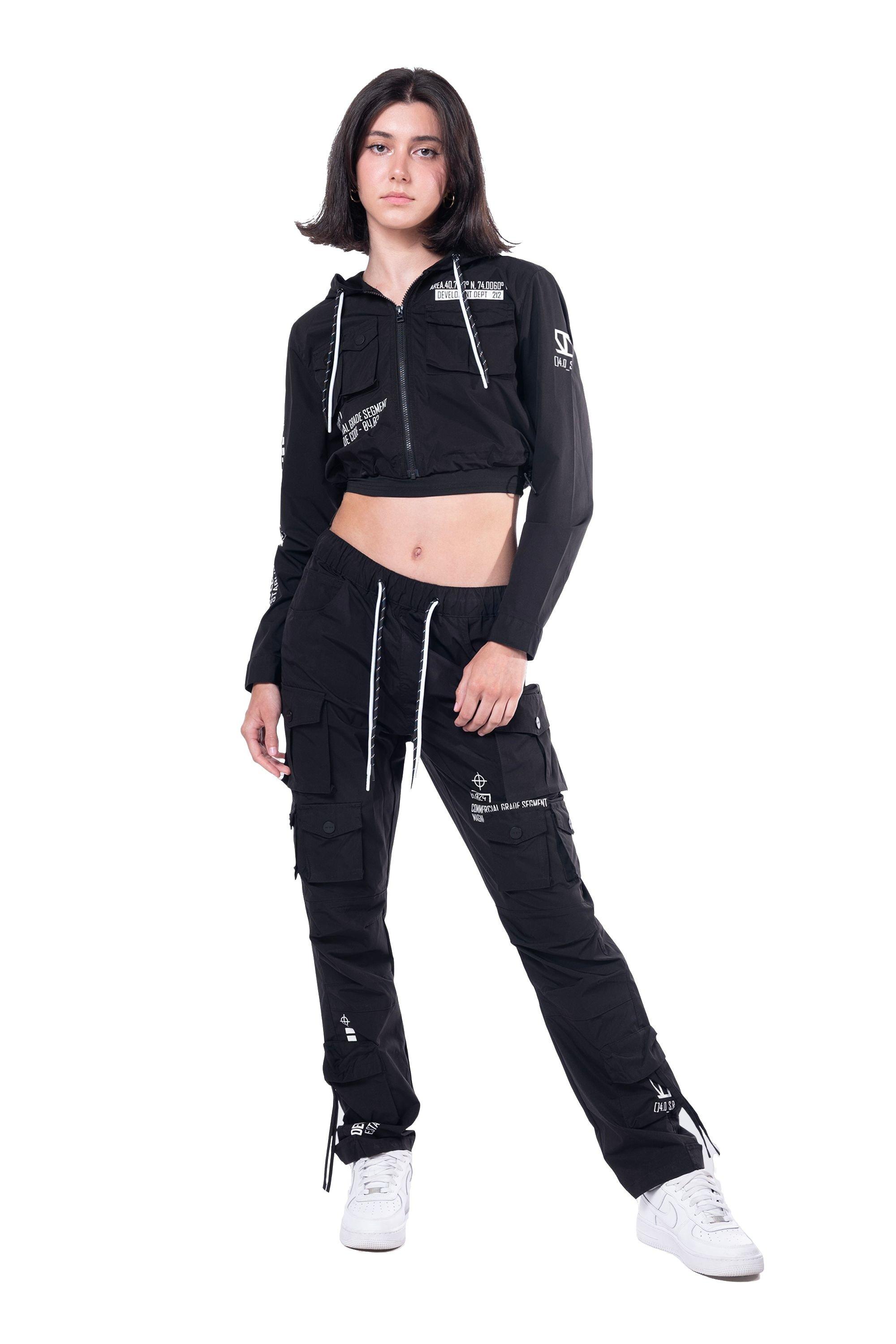 Smoke Rise Women's Relaxed Slouch Woven Pants - Onyx Black  - BLACK Thumbnail View 1