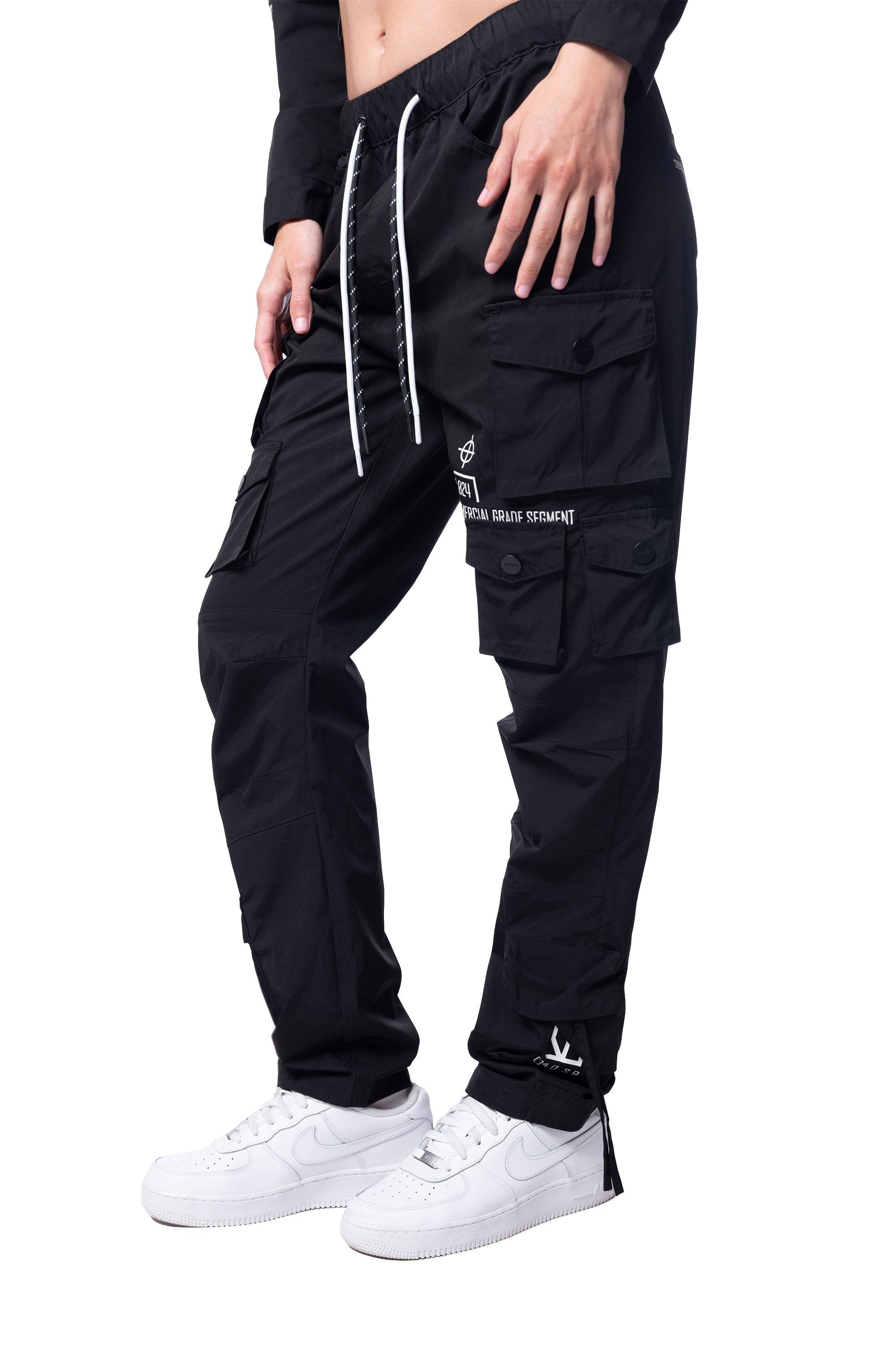 Smoke Rise Women's Relaxed Slouch Woven Pants - Black - BLACK Thumbnail View 3