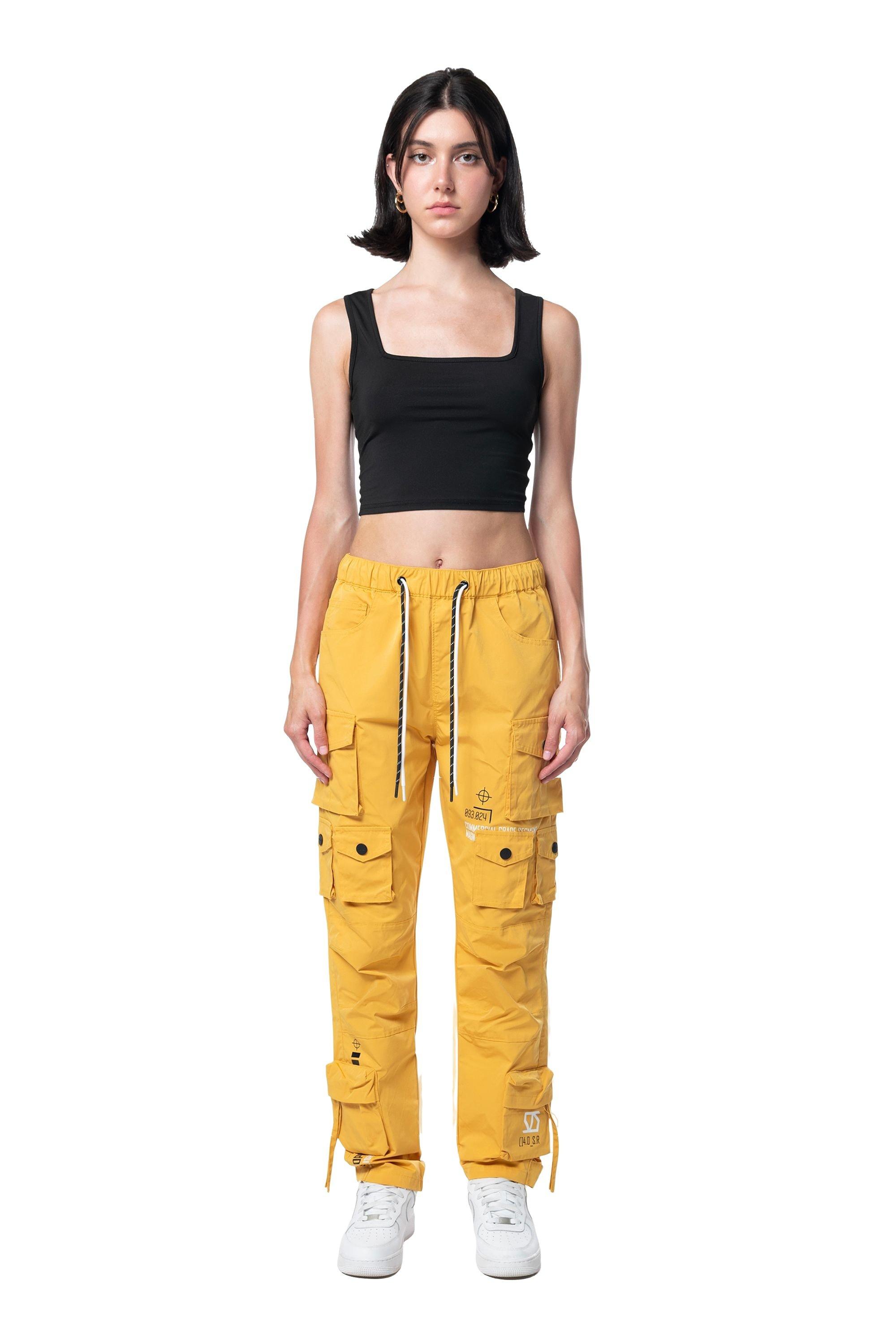 Smoke Rise Women's Relaxed Slouch Woven Pants - Mustard - YELLOW Thumbnail View 1