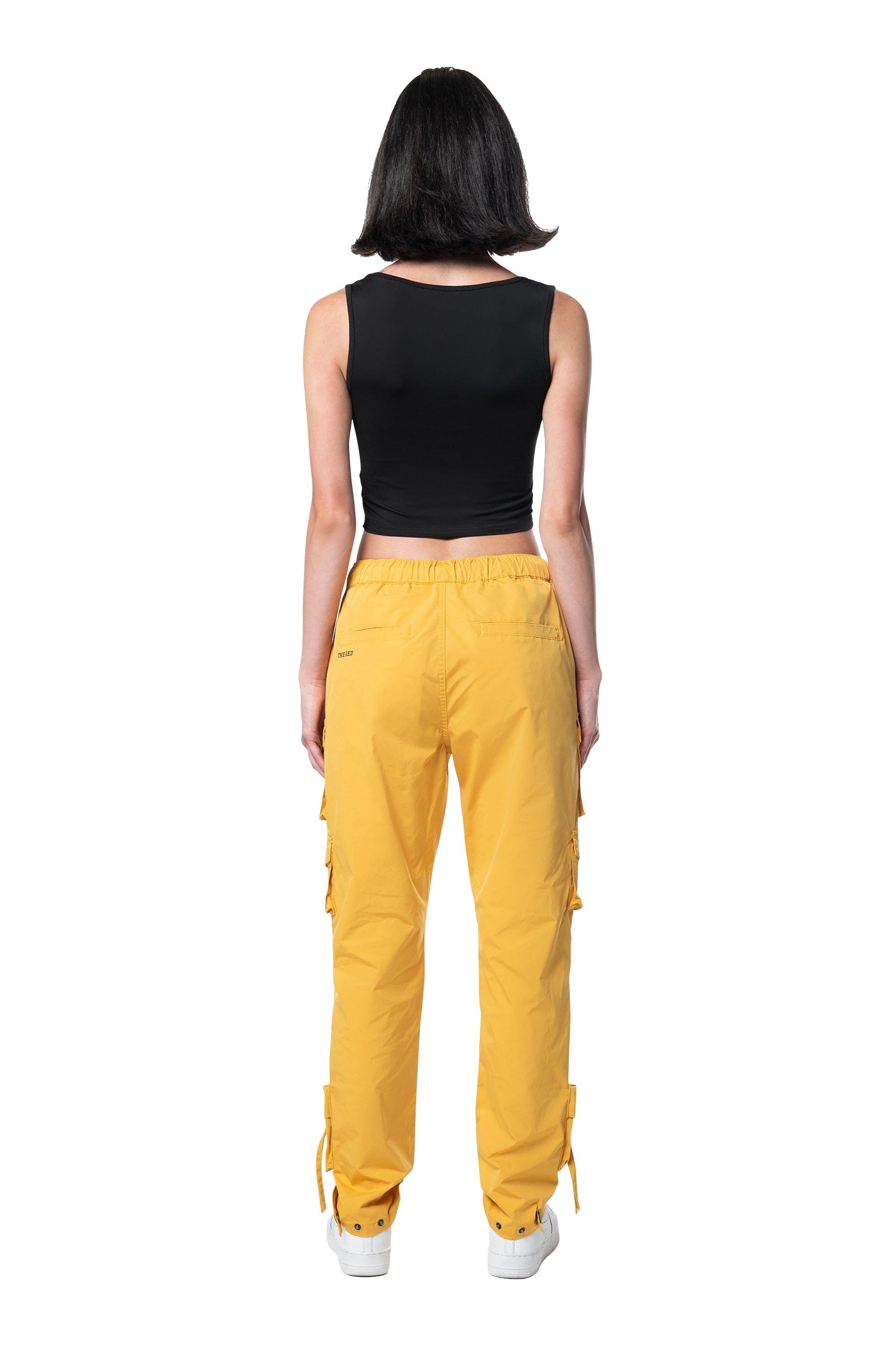 Smoke Rise Women's Relaxed Slouch Woven Pants - Mustard - YELLOW Thumbnail View 2