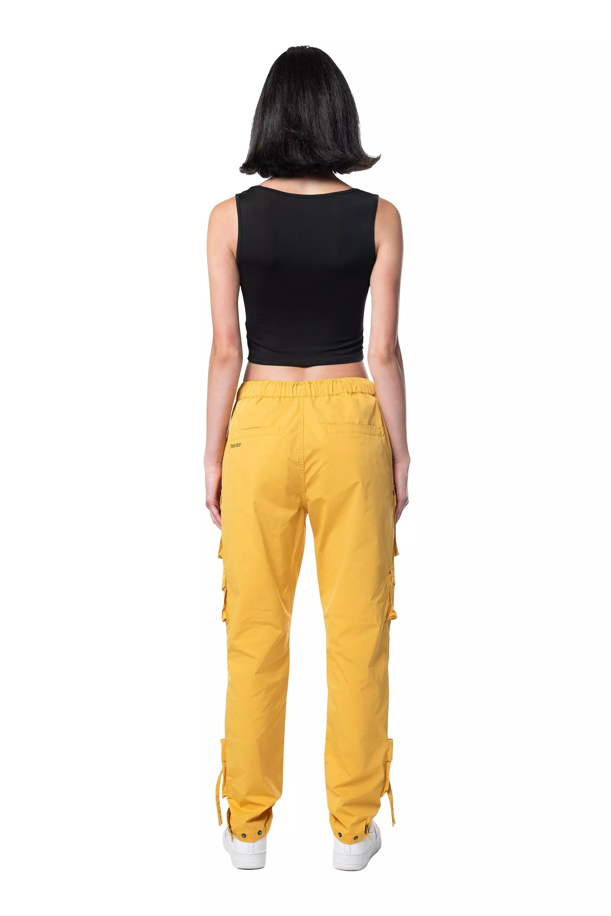 Smoke Rise Women's Relaxed Slouch Woven Pants - Mustard - YELLOW