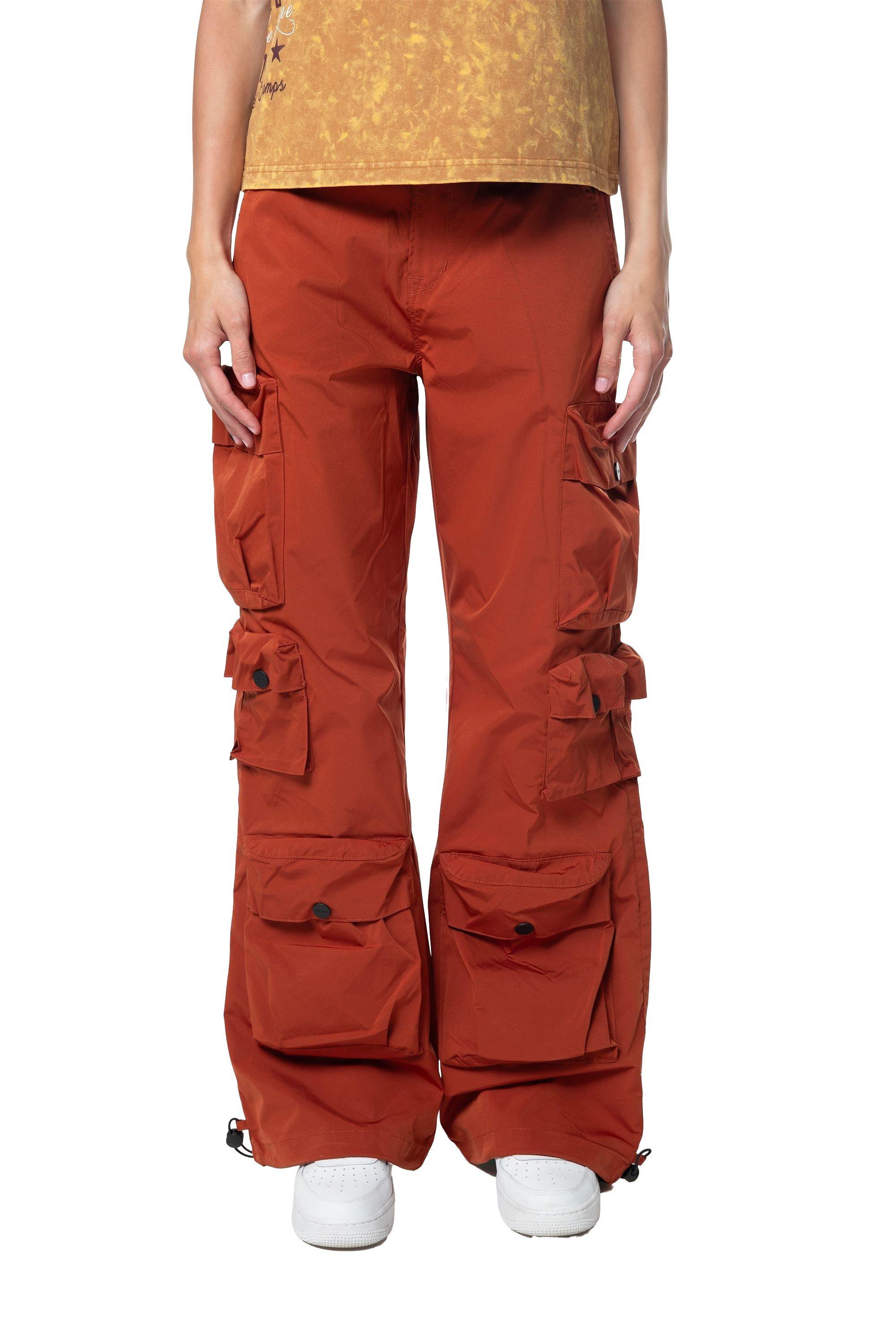 Smoke Rise Women's Wide Leg Woven Pants - Picante - RED Thumbnail View 1