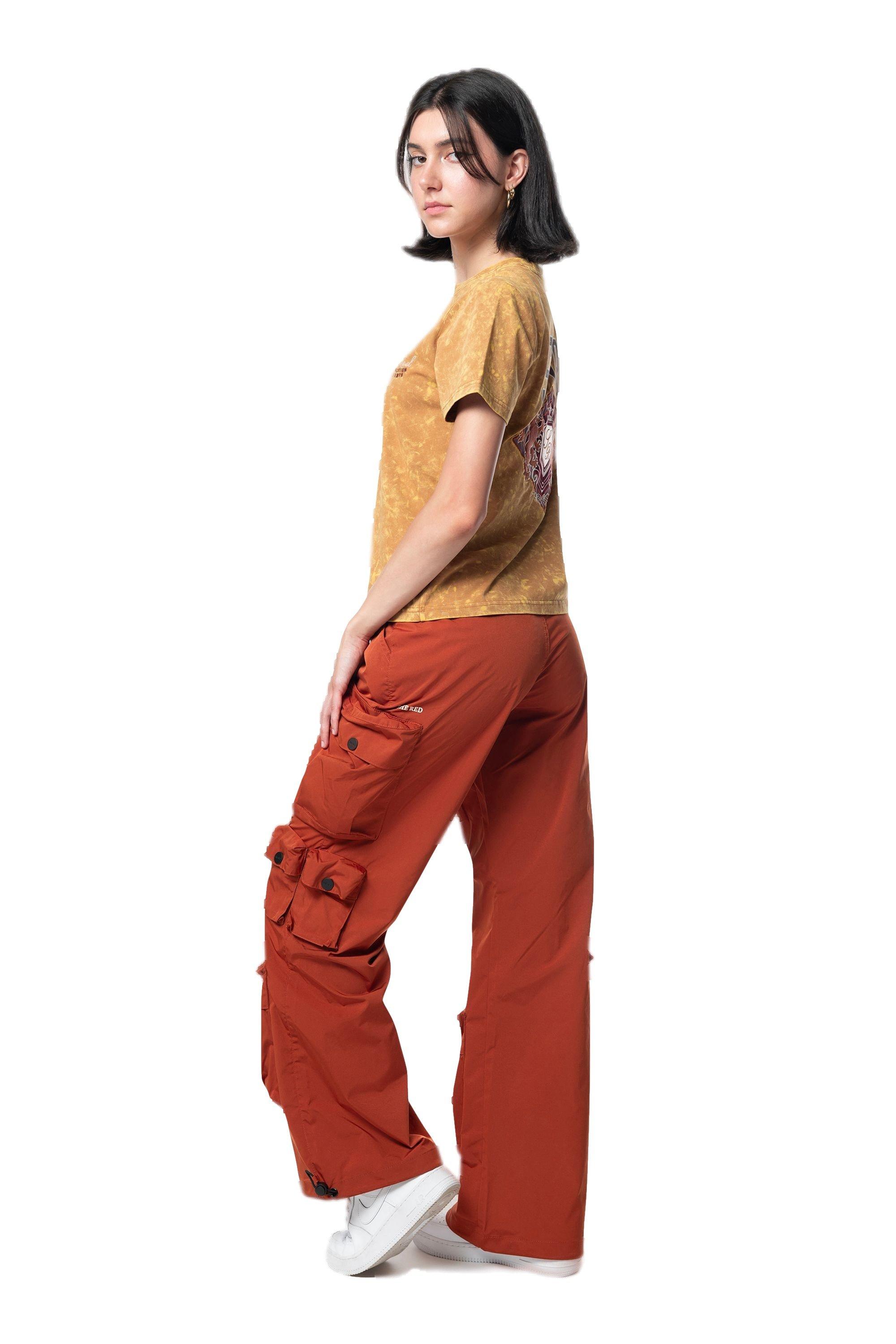 Smoke Rise Women's Wide Leg Woven Pants - Picante - RED Thumbnail View 3