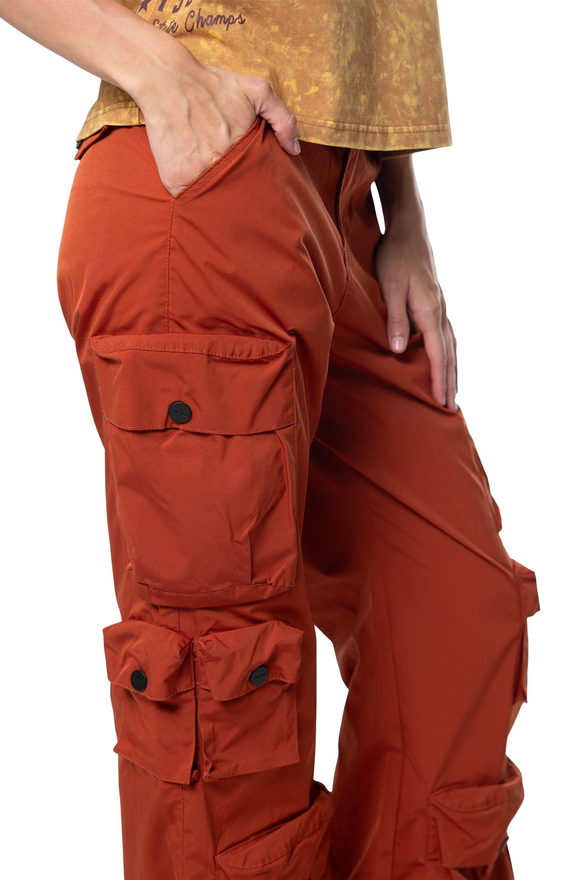 Smoke Rise Women's Wide Leg Woven Pants - Picante - RED Thumbnail View 5