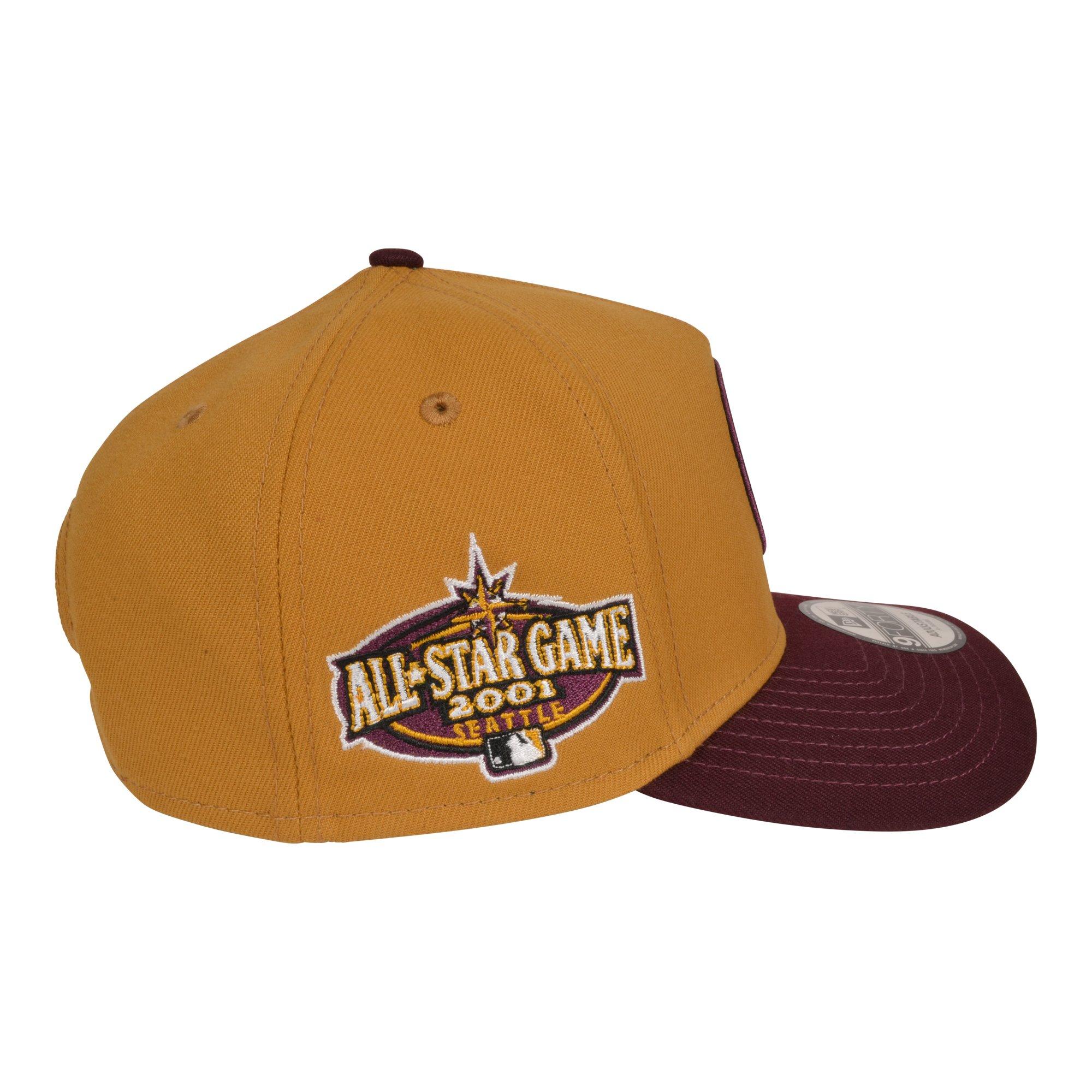 New Era Seattle Mariners 9FORTY A-Frame Snapback-Flax/Burgundy