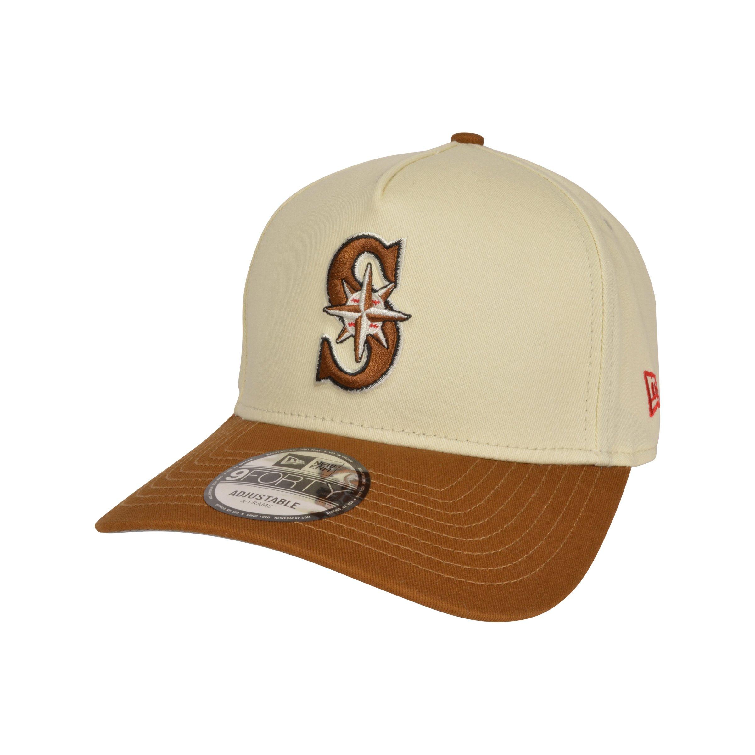 New Era Seattle Mariners Racing 9FORTY A-Frame Light Brown Snapback