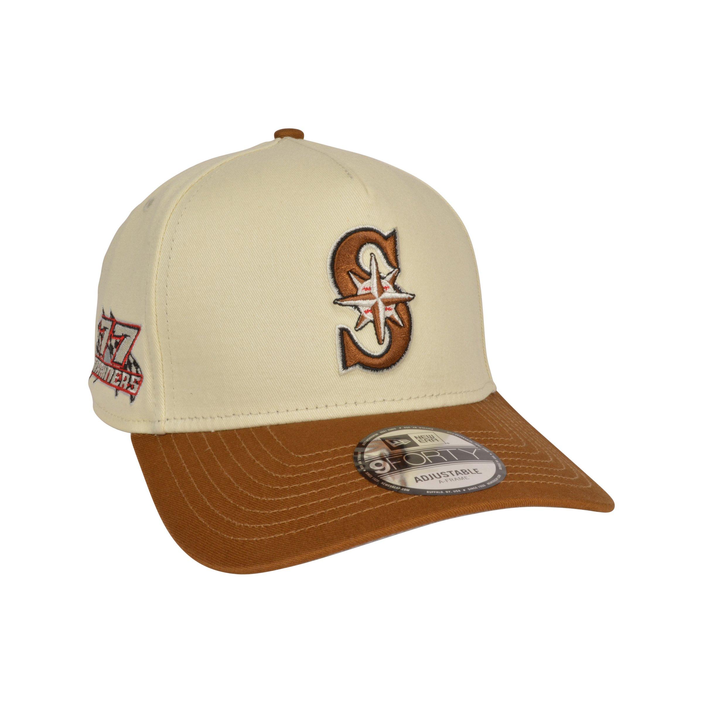 New Era Seattle Mariners Racing 9FORTY A-Frame Light Brown Snapback