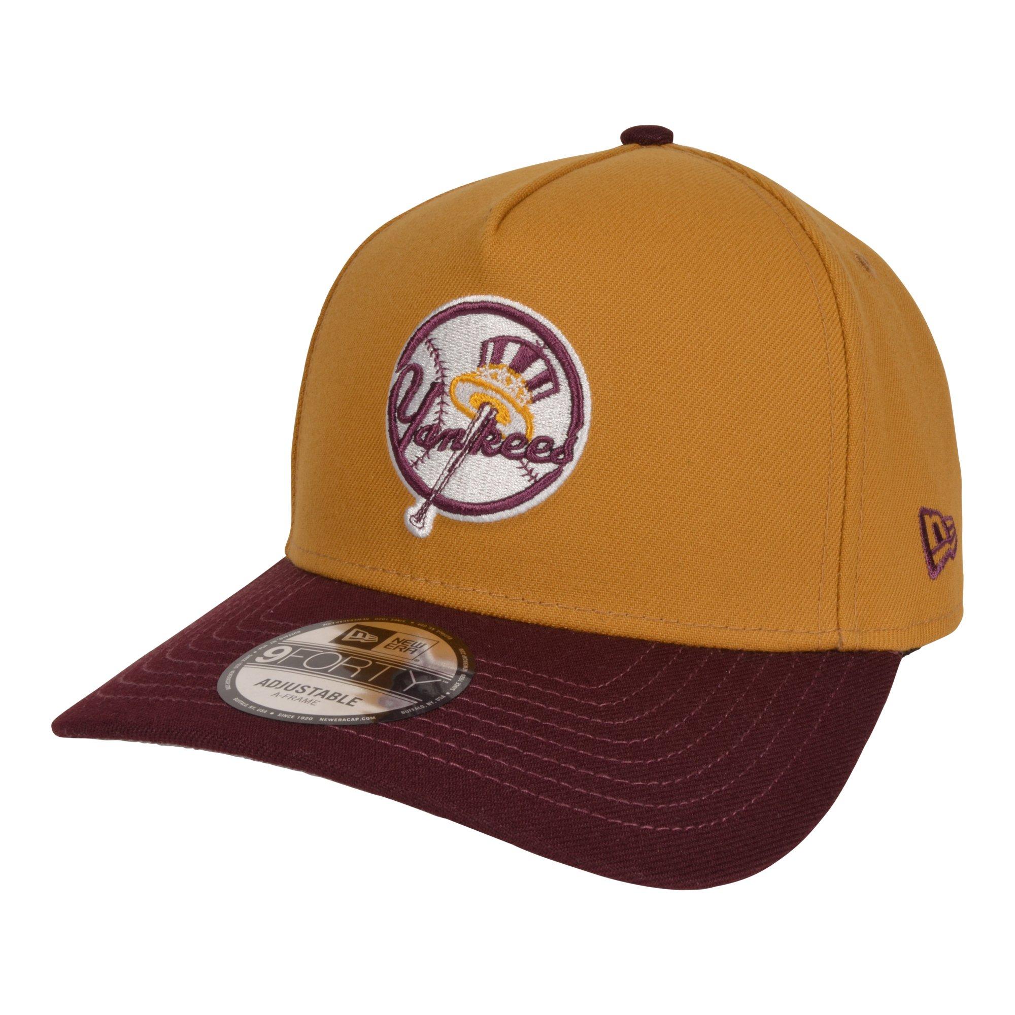 New Era New York Yankees 9FORTY Snapback Burgundy/Tan Hat