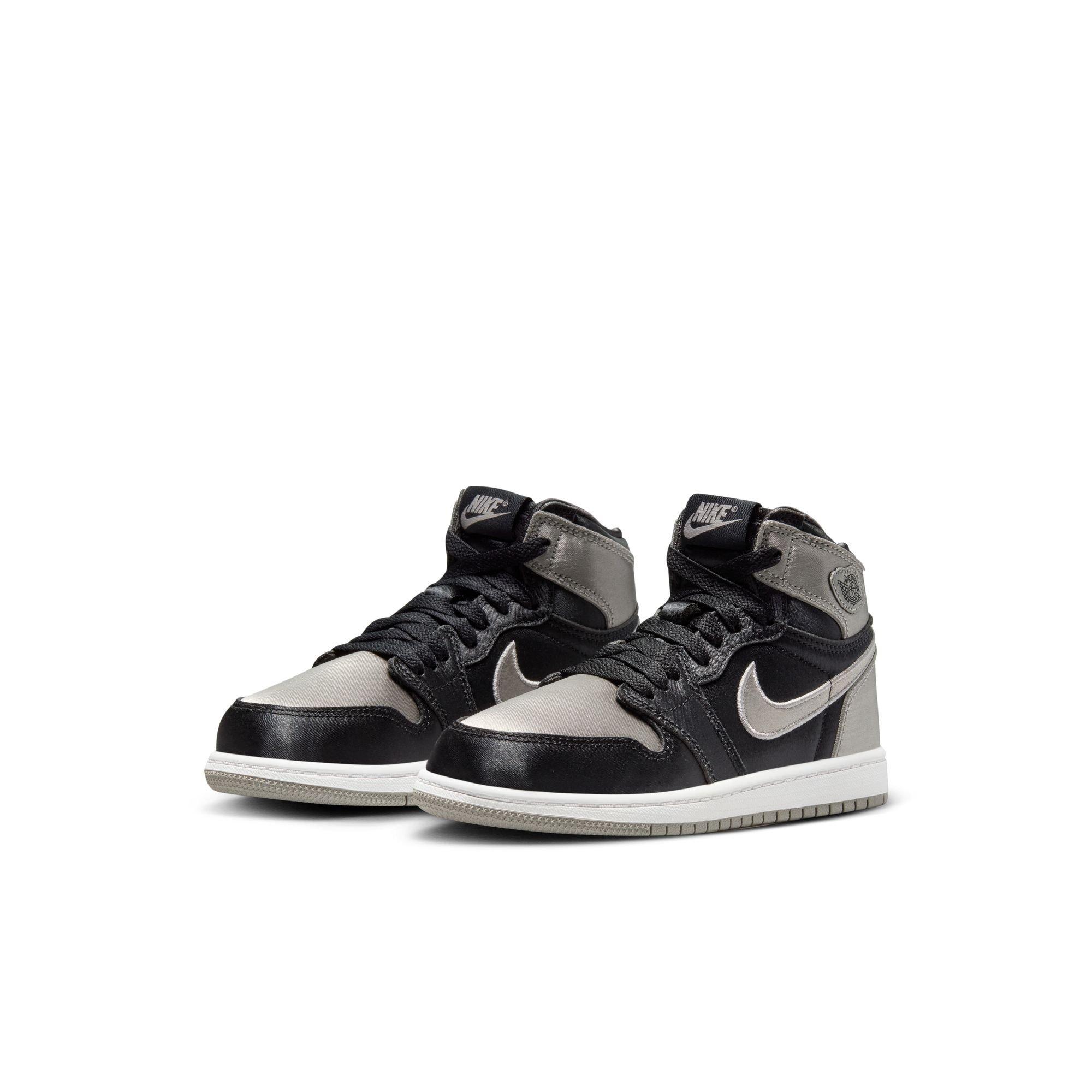 Jordan 1 Retro High OG "Satin Shadow" Preschool Girls' Shoe