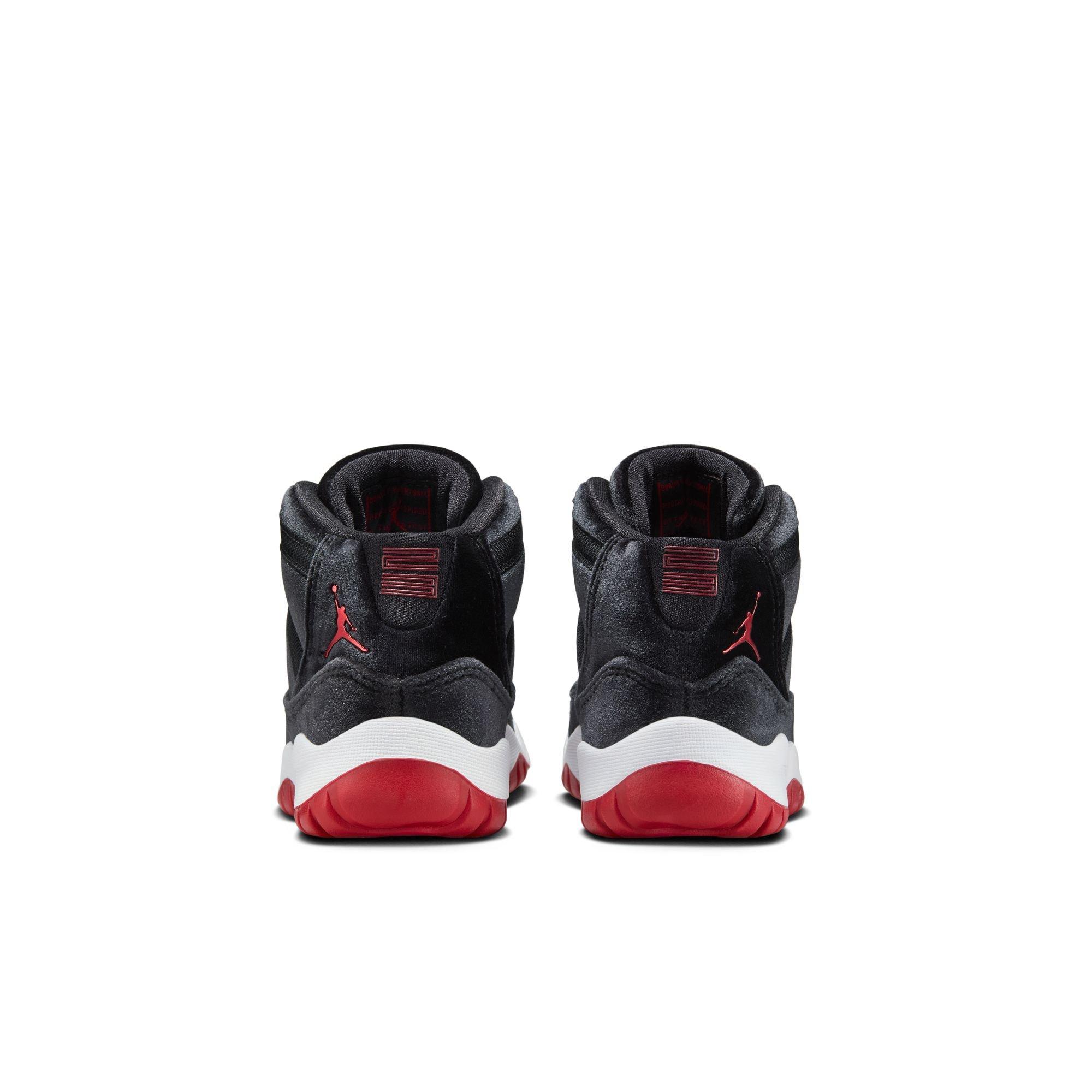 Jordan 11 Retro "Bred Velvet" Preschool Girl's Shoe