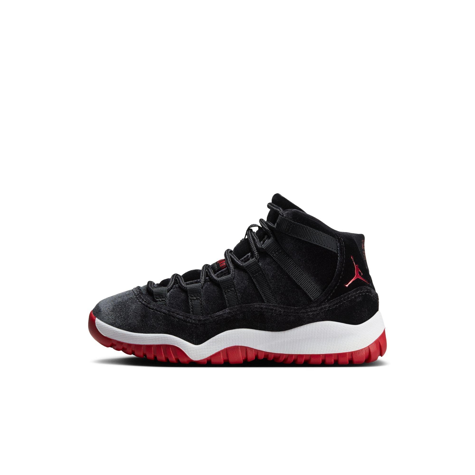 Jordan 11 Retro "Bred Velvet" Preschool Girl's Shoe