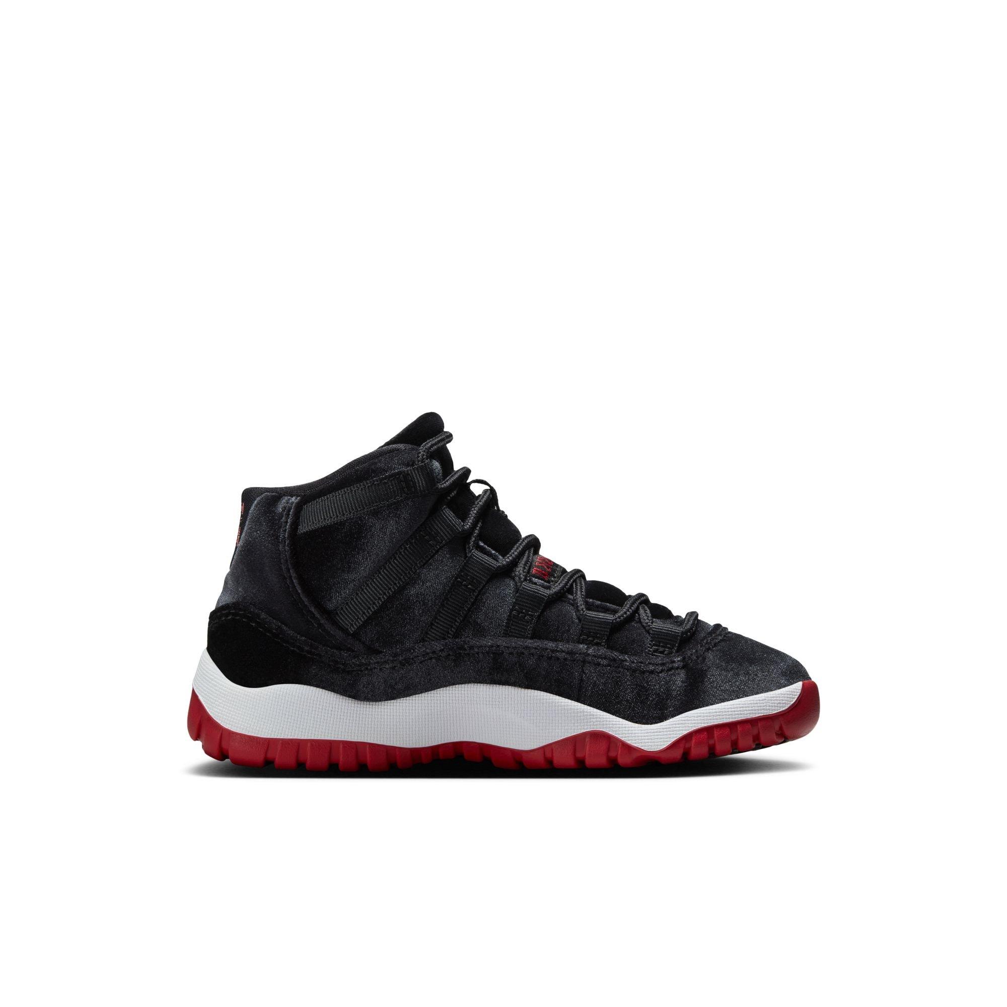 Jordan 11 Retro "Bred Velvet" Preschool Girl's Shoe