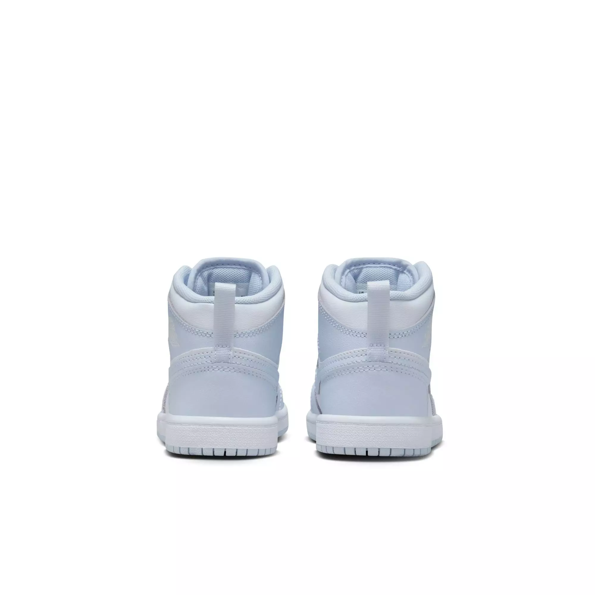 Jordan 1 Mid "Cobalt Bliss/White/Neutral Grey" Preschool Girls' Shoe - LT BLUE/GREY