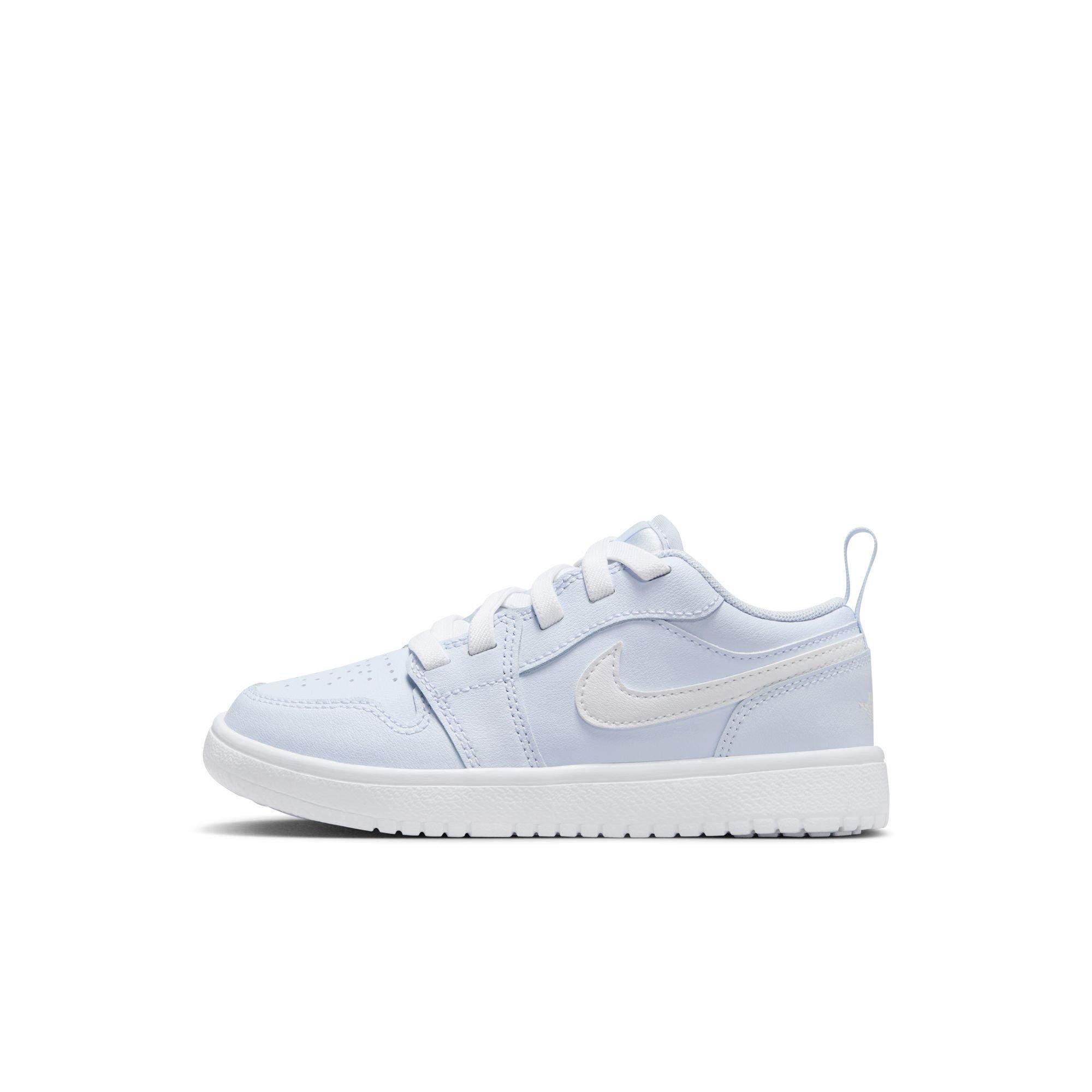 Jordan 1 Low Preschool Girls' "Cobalt Bliss/White/Neutral Grey" Shoe