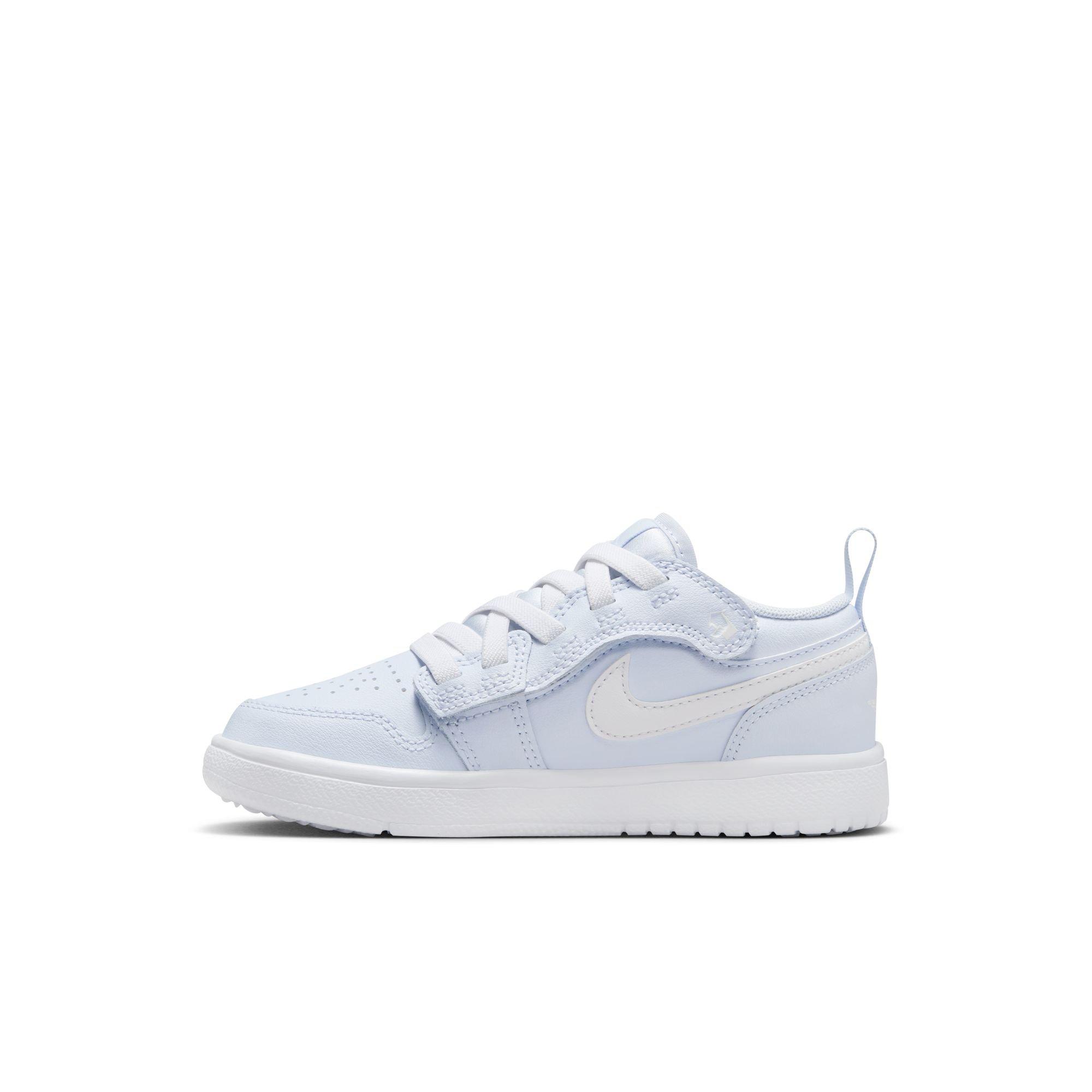 Jordan 1 Low Preschool Girls' "Cobalt Bliss/White/Neutral Grey" Shoe