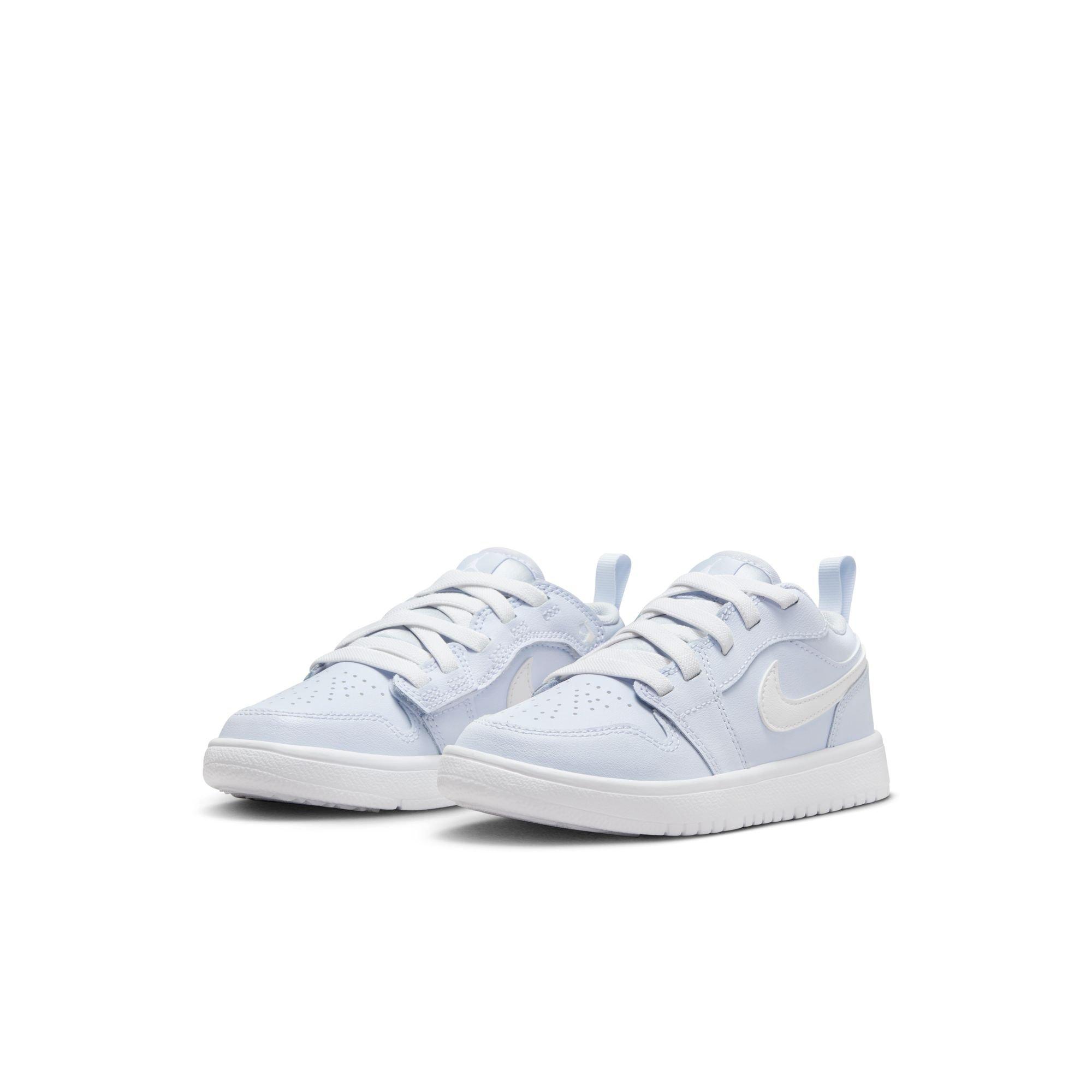 Jordan 1 Low Preschool Girls' "Cobalt Bliss/White/Neutral Grey" Shoe