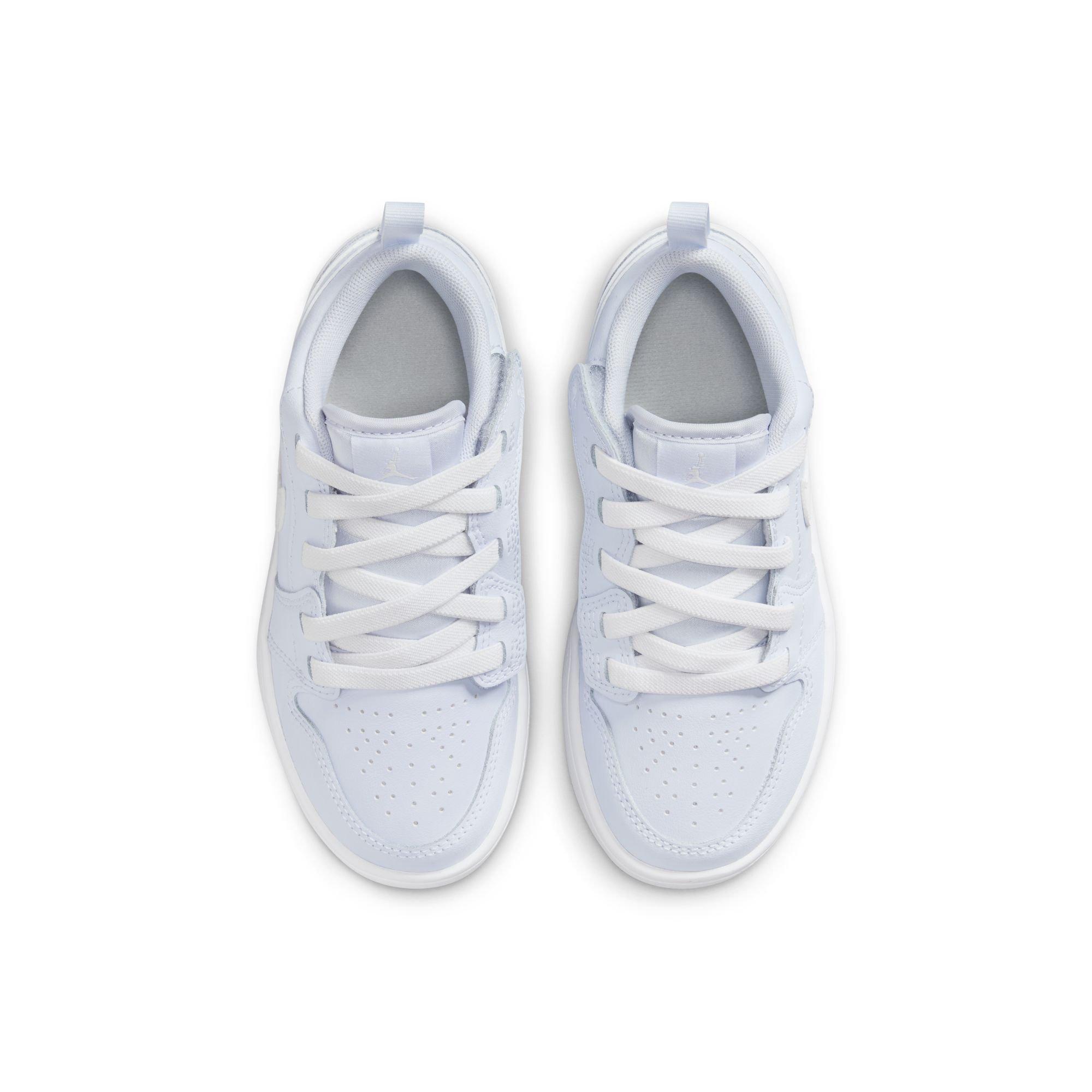 Jordan 1 Low Preschool Girls' "Cobalt Bliss/White/Neutral Grey" Shoe