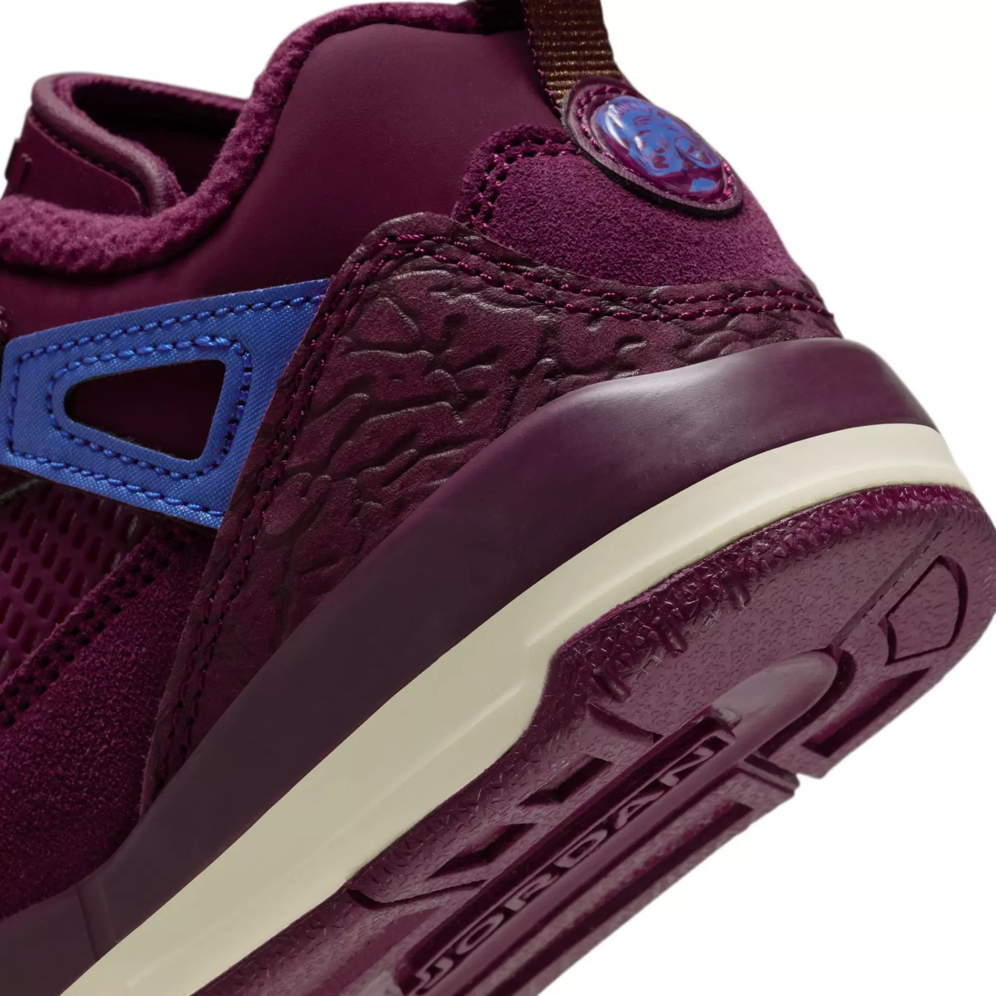 Jordan Spizike Low "Bordeaux/Hyper Royal/Sail" Preschool Kids' Shoe - BLUE/MAROON