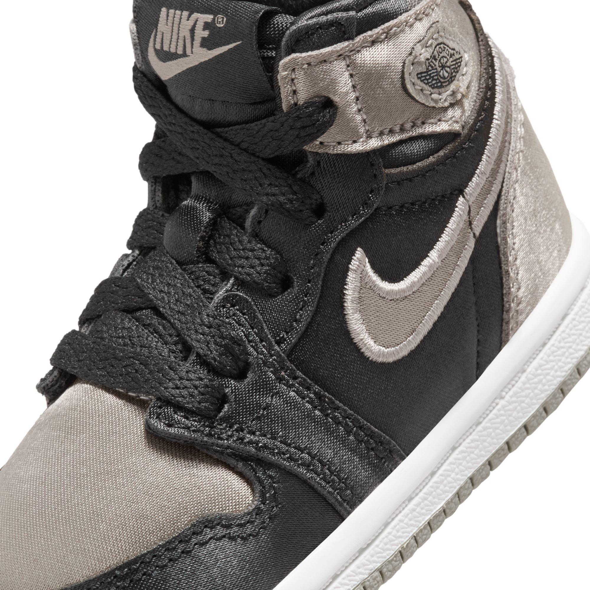 Jordan 1 Retro High OG "Satin Shadow" Toddler Girls' Shoe