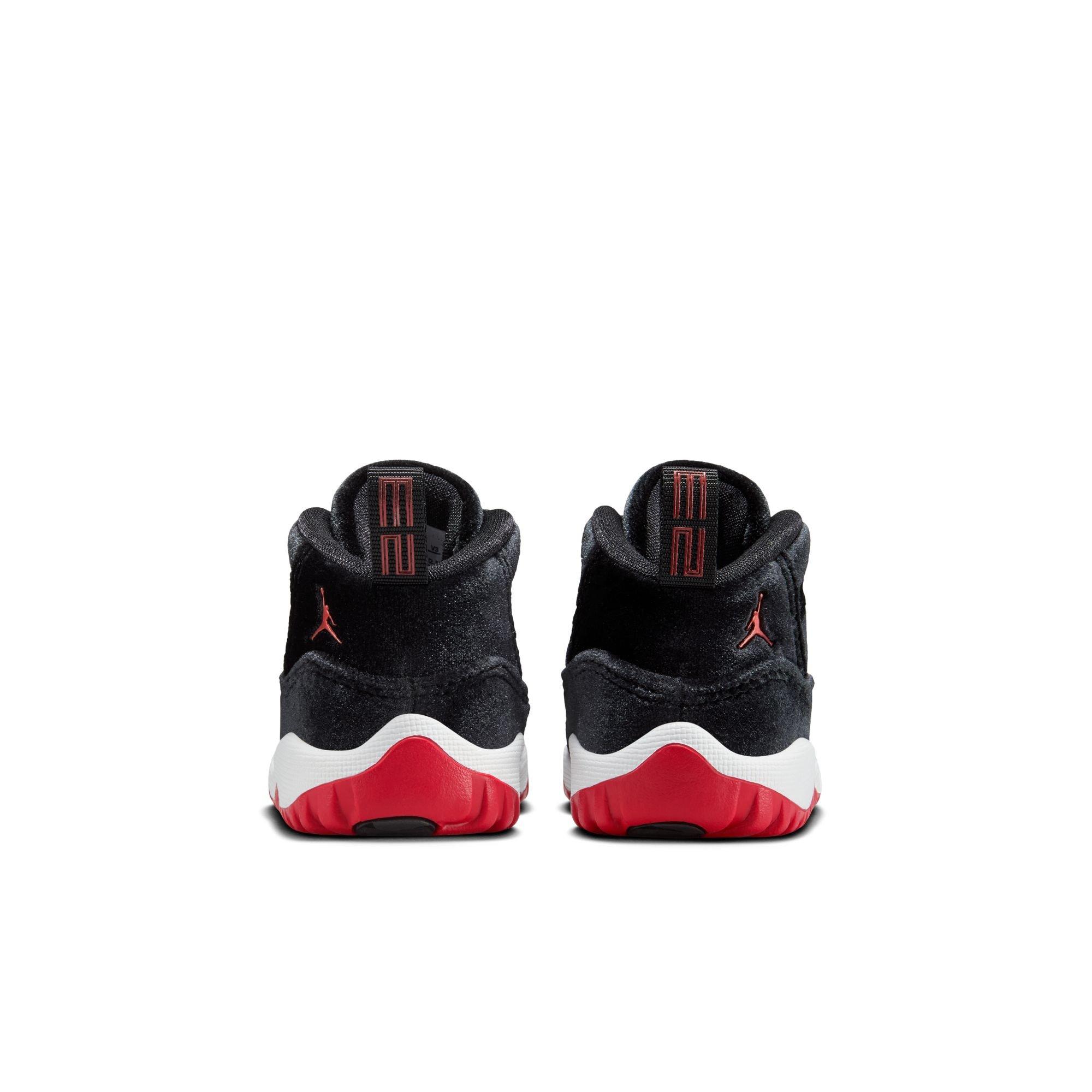 Jordan 11 Retro "Bred Velvet" Toddler Girl's Shoe