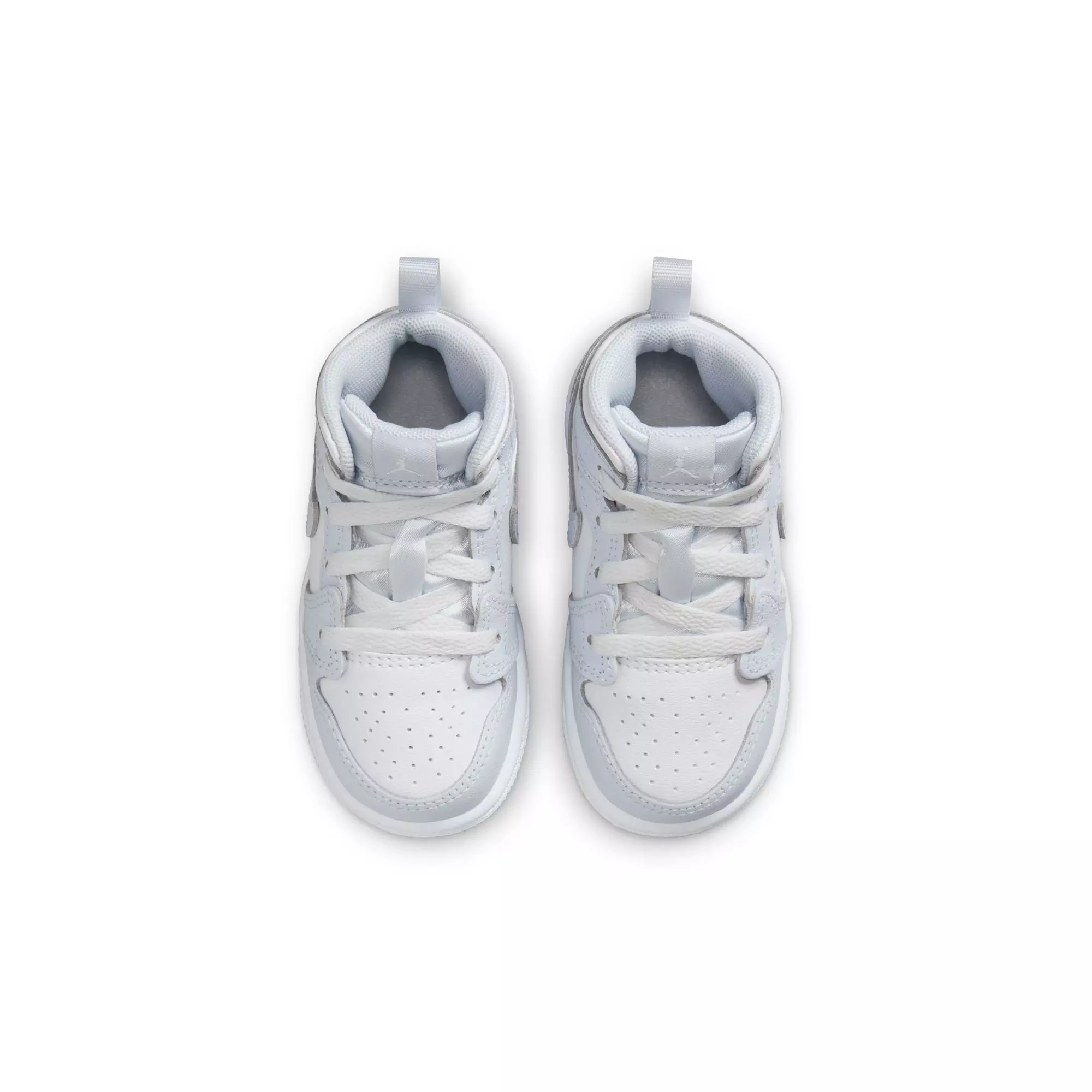 Jordan 1 Mid "Cobalt Bliss/White/Neutral Grey" Toddler Girls' Shoe - LT BLUE/GREY