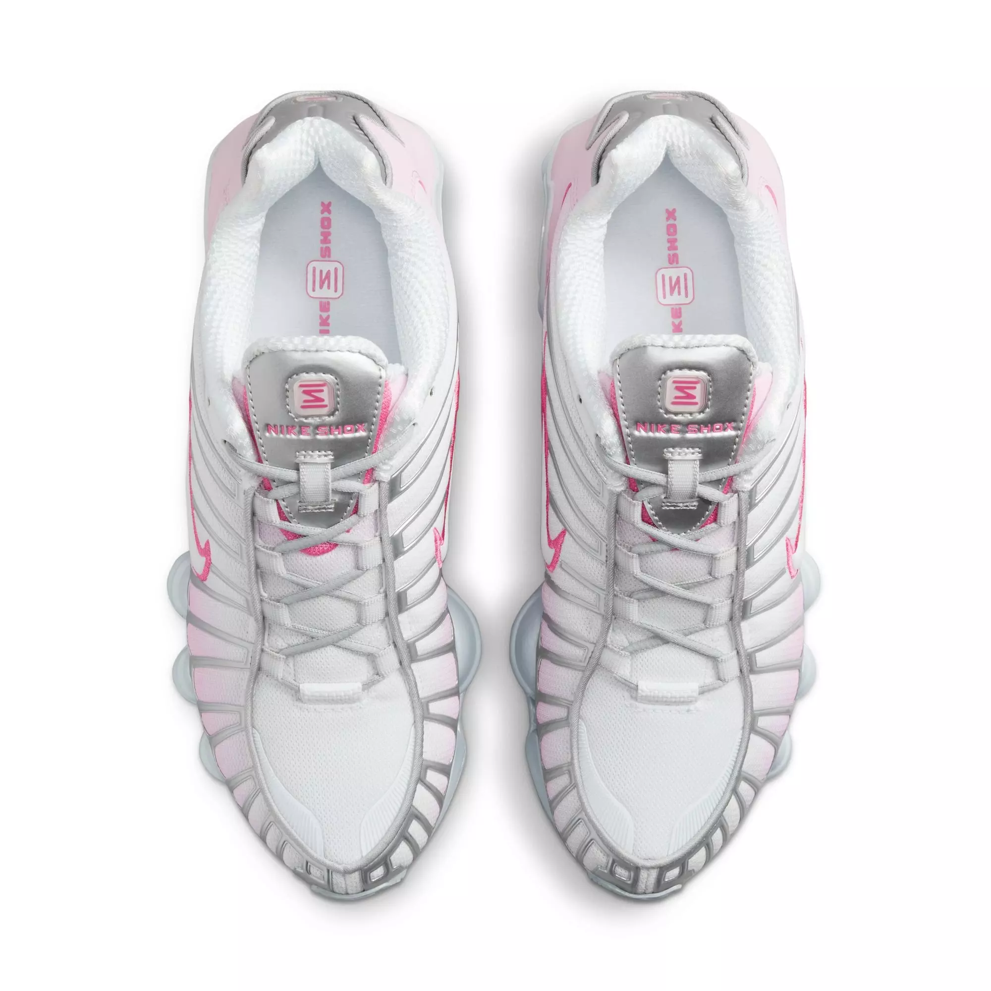 Nike Shox TL "MTLC Platinum/Pinksicle/Pink Foam/White" Women's Shoe - WHITE/PINK/SILVER