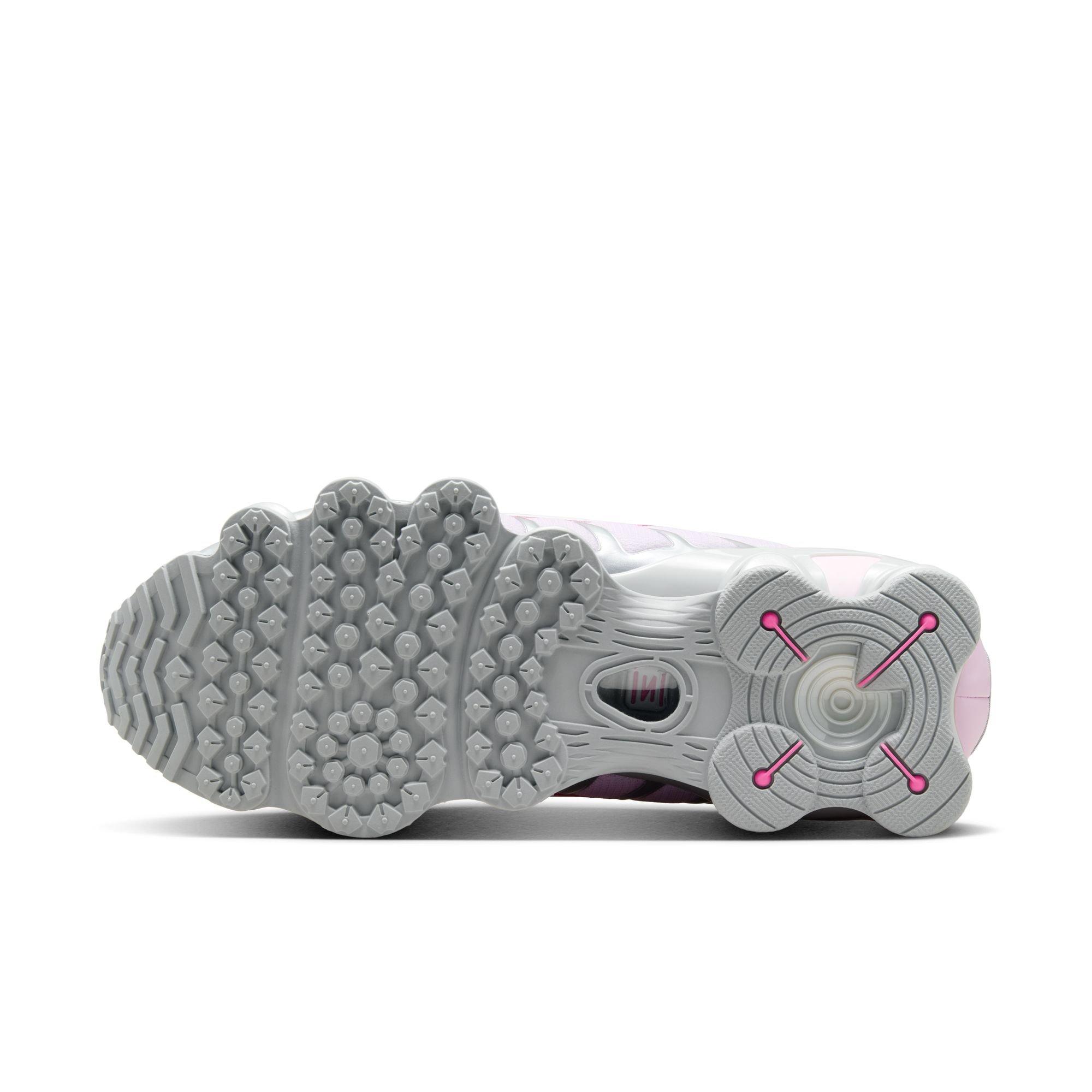 Nike Shox TL "MTLC Platinum/Pinksicle/Pink Foam/White" Women's Shoe - WHITE/PINK/SILVER Thumbnail View 8