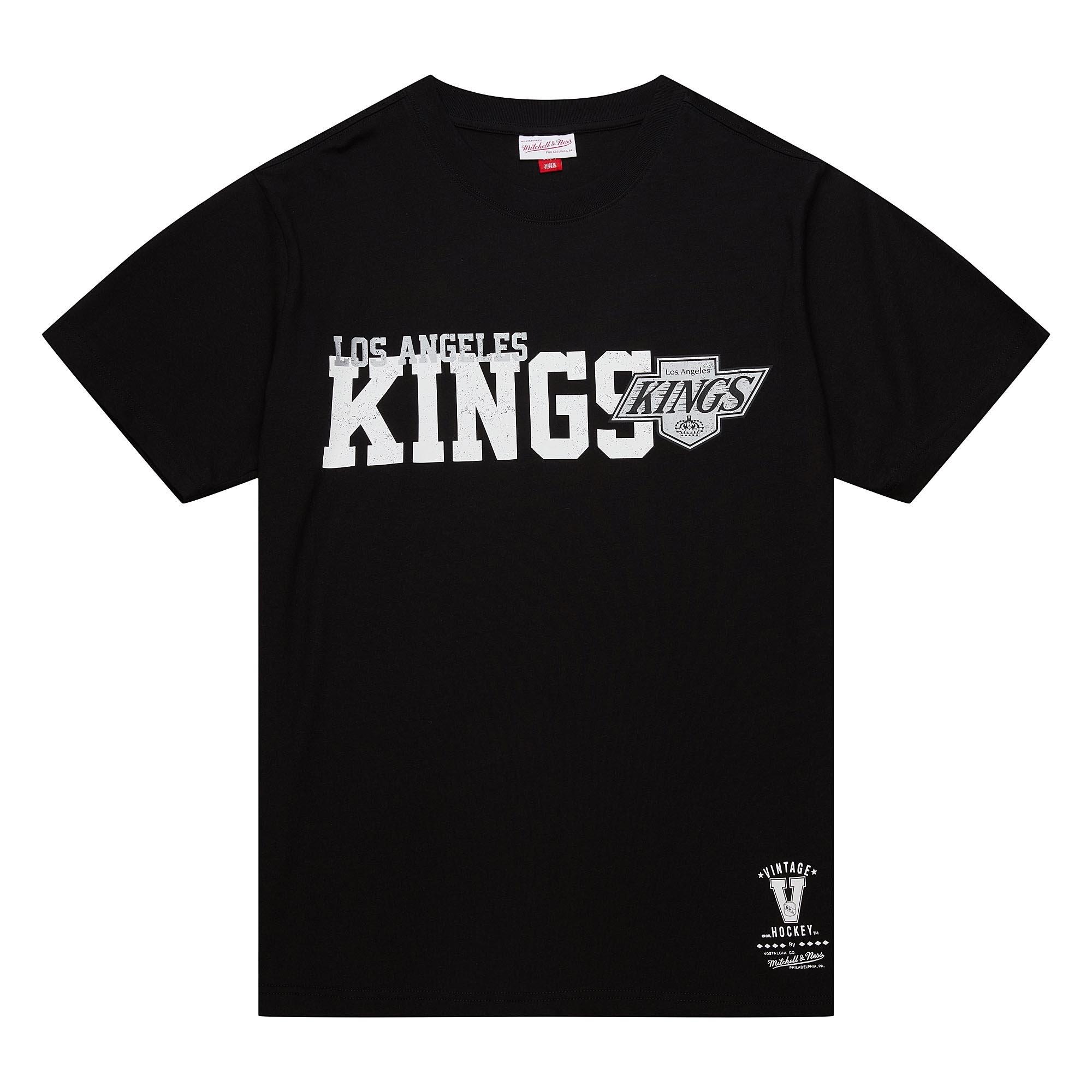 Mitchell & Ness Men's Los Angeles Kings Home Team Tee - Black - BLACK Thumbnail View 1