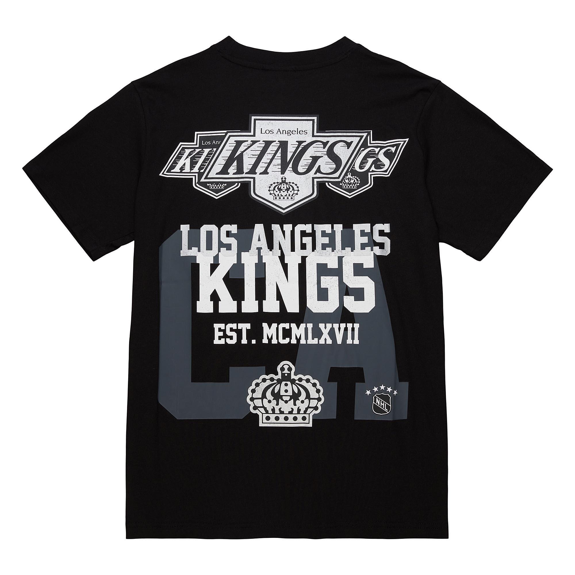Mitchell & Ness Men's Los Angeles Kings Home Team Tee-Black - BLACK Thumbnail View 2