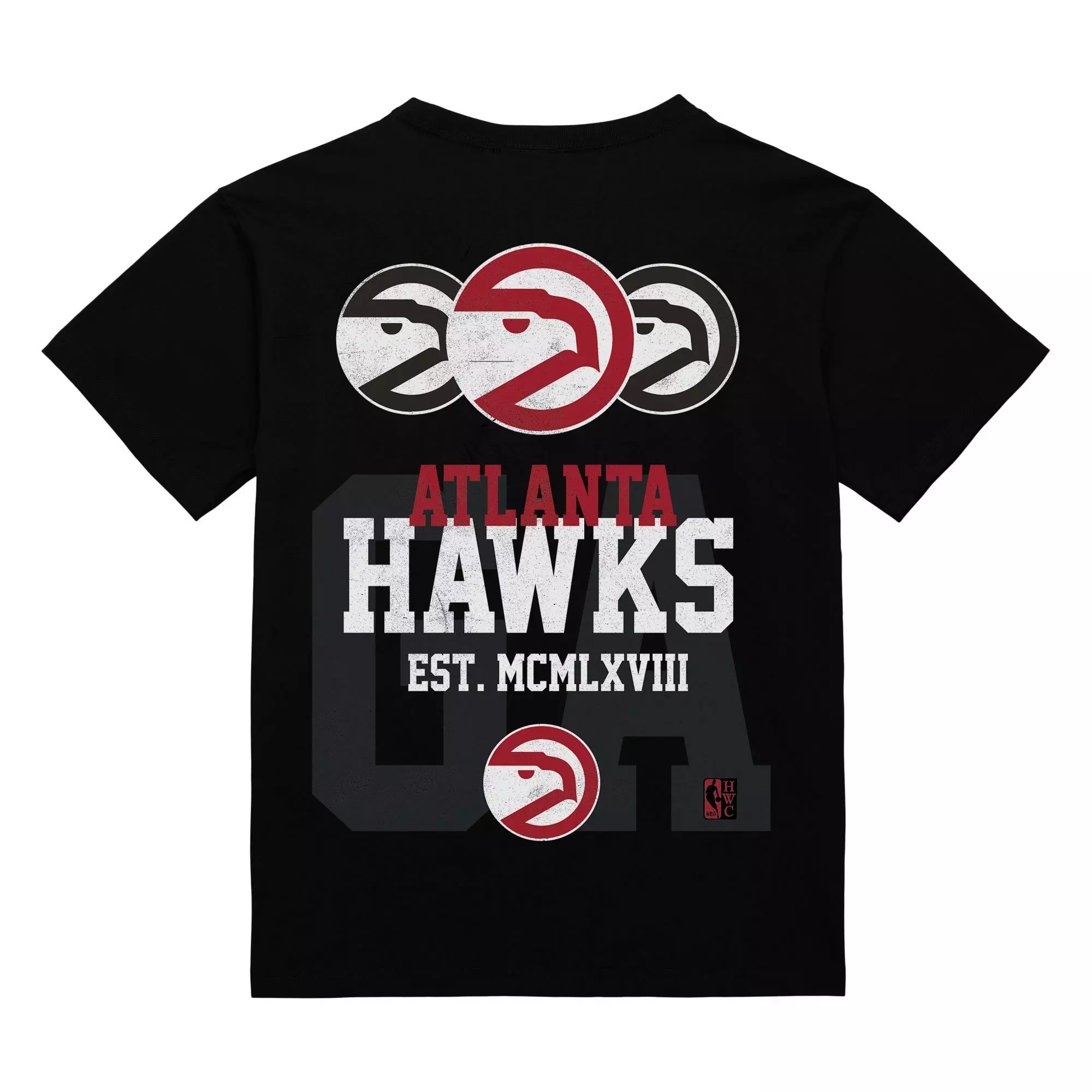 Mitchell & Ness Atlanta Hawks Home Team Tee - Black - BLACK