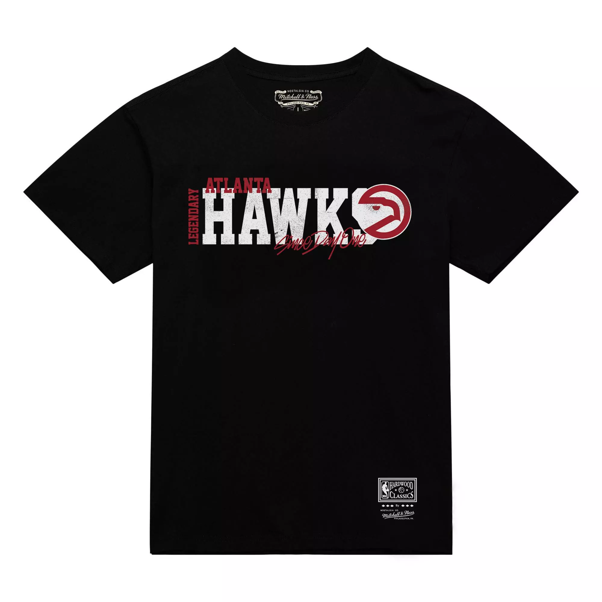 Mitchell & Ness Atlanta Hawks Home Team Tee - Black - BLACK