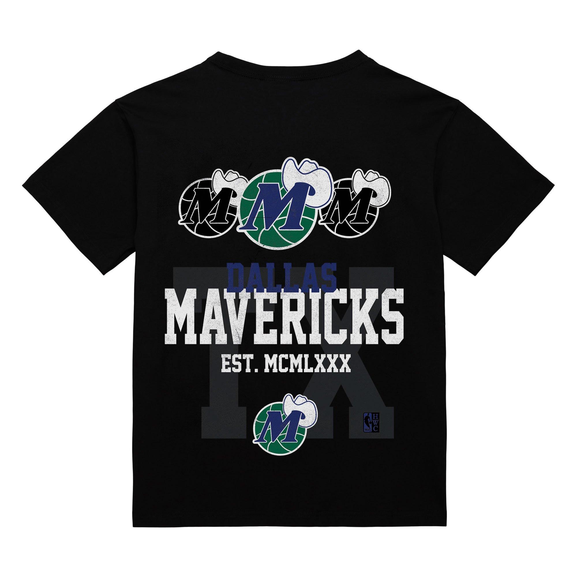 Mitchell & Ness Dallas Mavericks Home Team Tee - Black - BLACK Thumbnail View 1