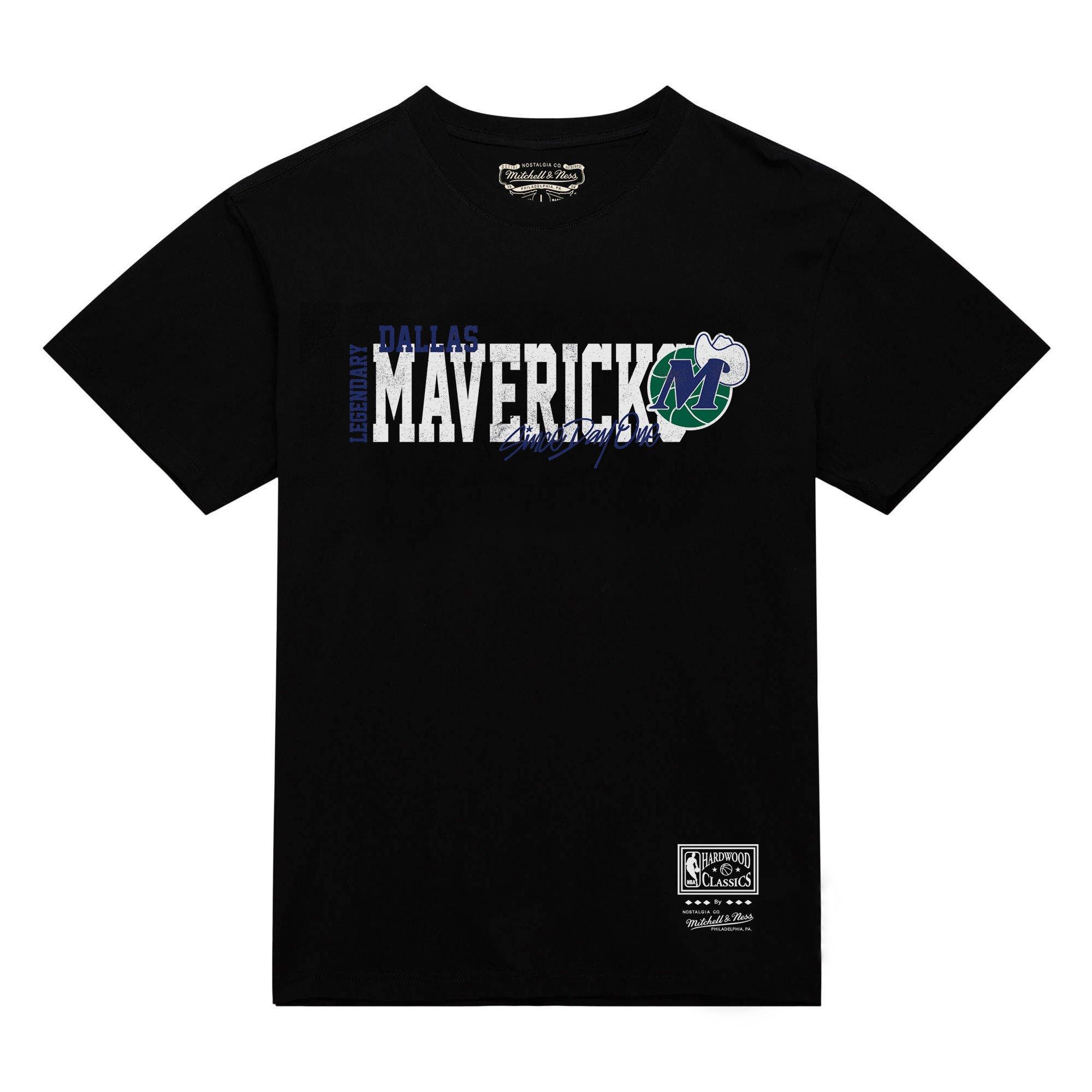 Mitchell & Ness Dallas Mavericks Home Team Tee - Black - BLACK Thumbnail View 2
