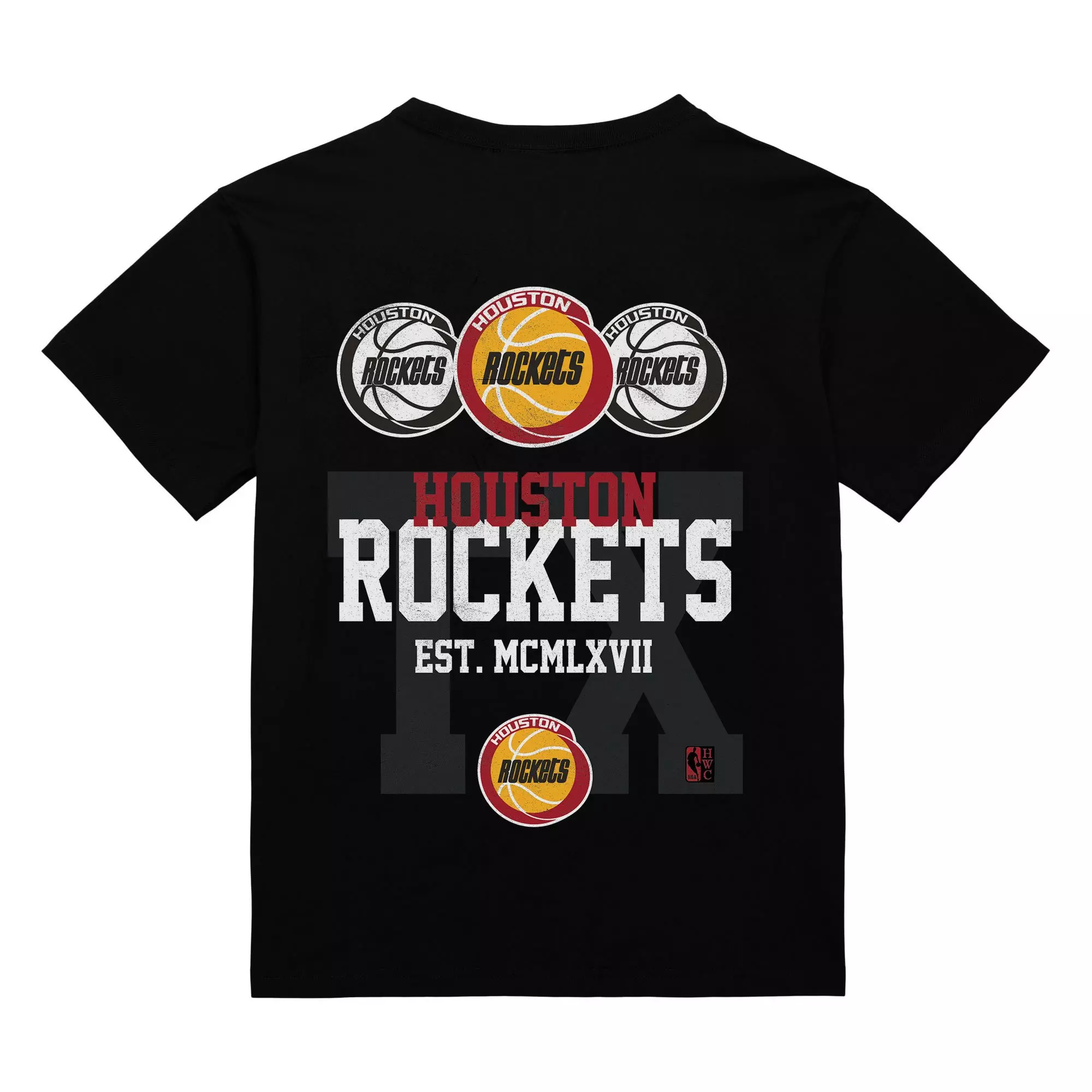 Mitchell & Ness Houston Rockets Home Team Tee - Black - BLACK