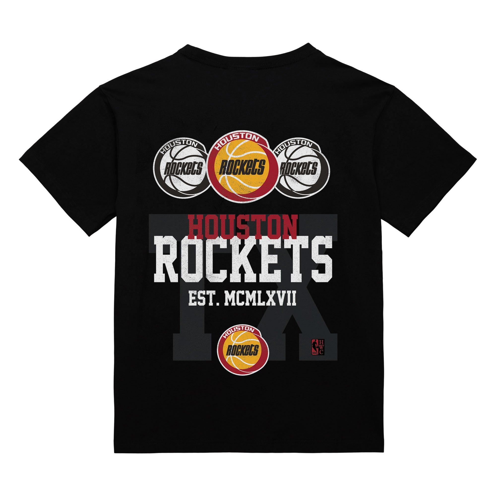 Mitchell & Ness Houston Rockets Home Team Tee-Black - BLACK Thumbnail View 1
