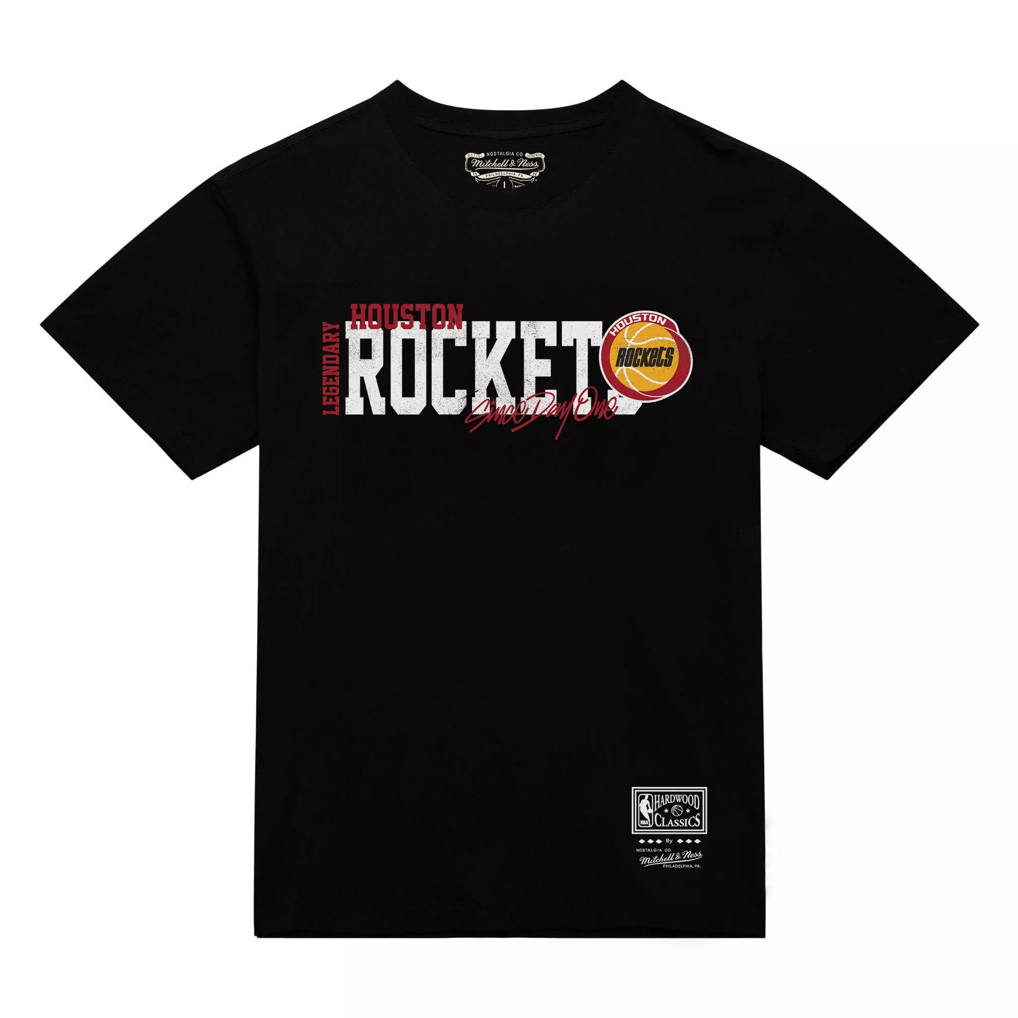 Mitchell & Ness Houston Rockets Home Team Tee - Black - BLACK