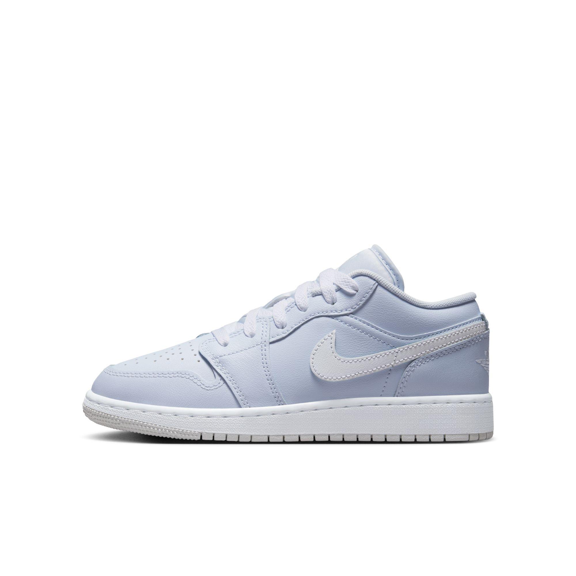 Jordan 1 Low Grade School Girls' "Cobalt Bliss/White/Neutral Grey" Shoe