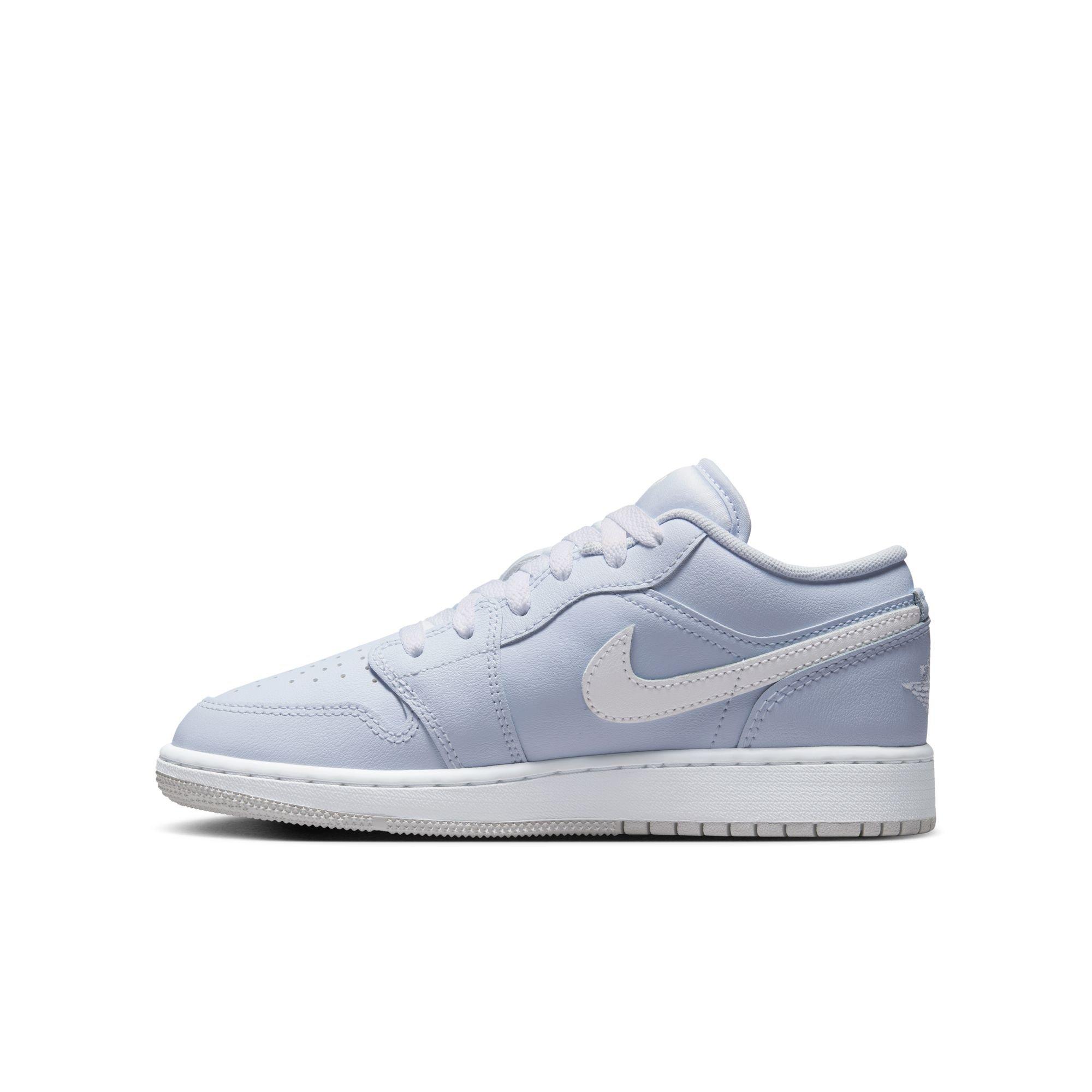 Jordan 1 Low Grade School Girls' "Cobalt Bliss/White/Neutral Grey" Shoe