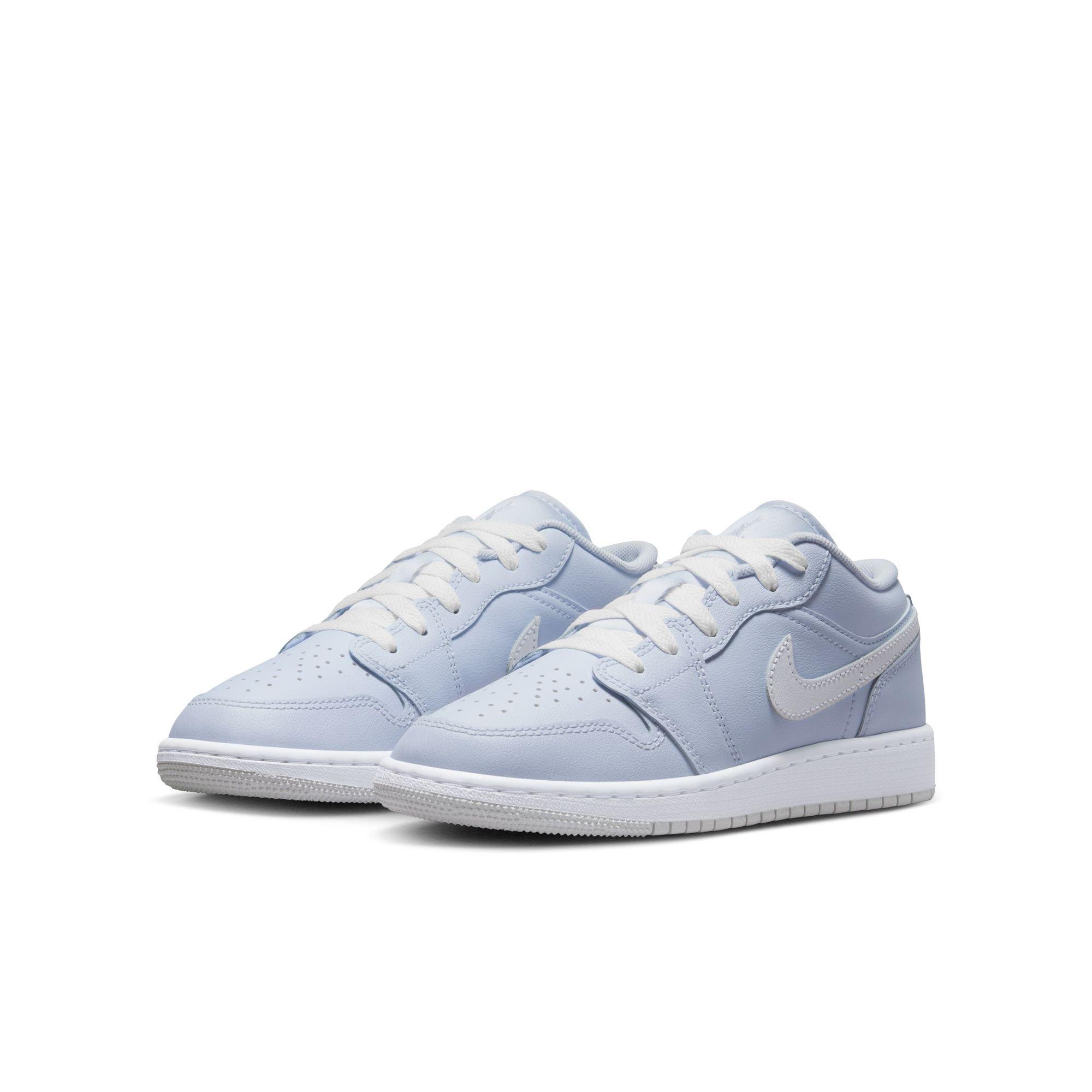 Jordan 1 Low Grade School Girls' "Cobalt Bliss/White/Neutral Grey" Shoe