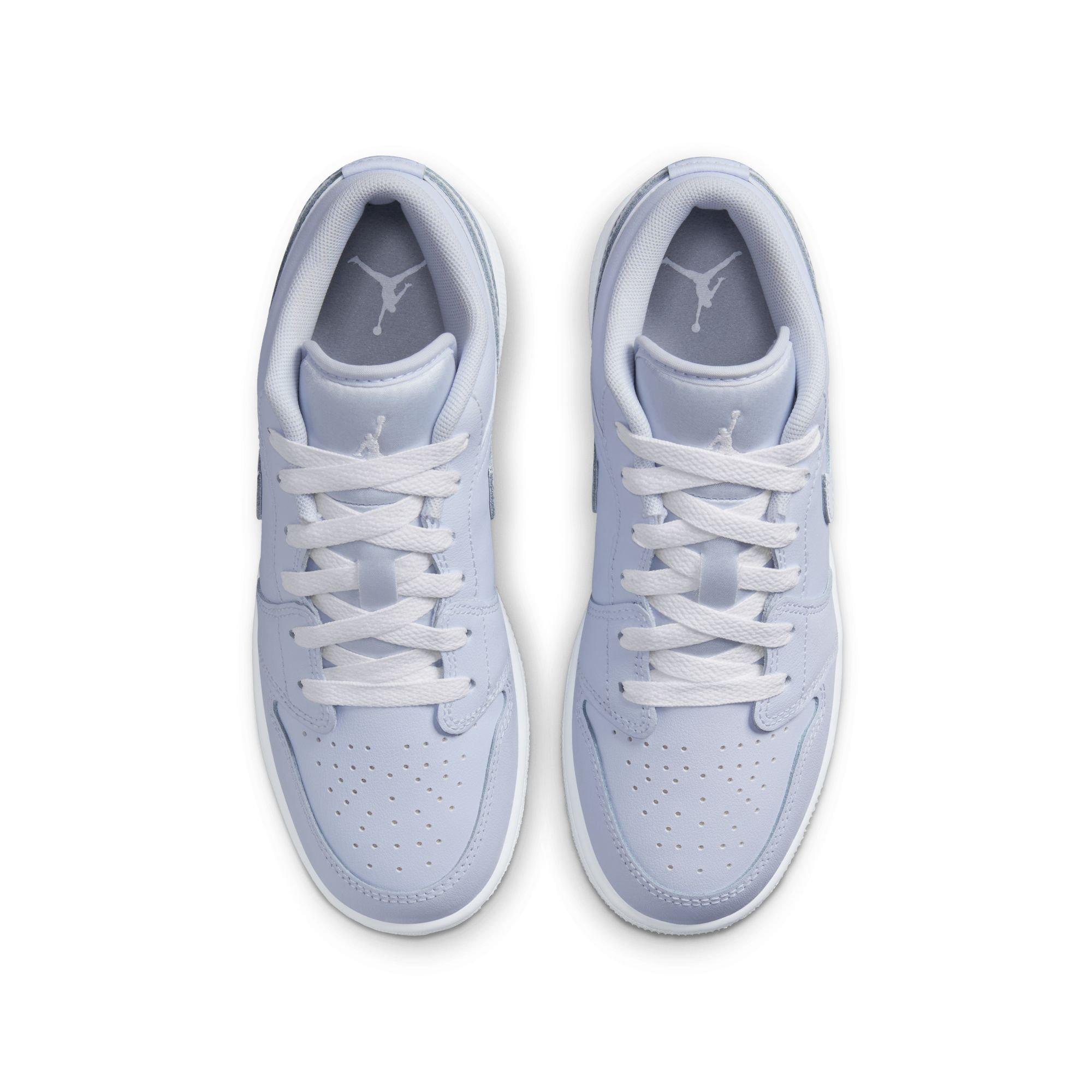 Jordan 1 Low Grade School Girls' "Cobalt Bliss/White/Neutral Grey" Shoe