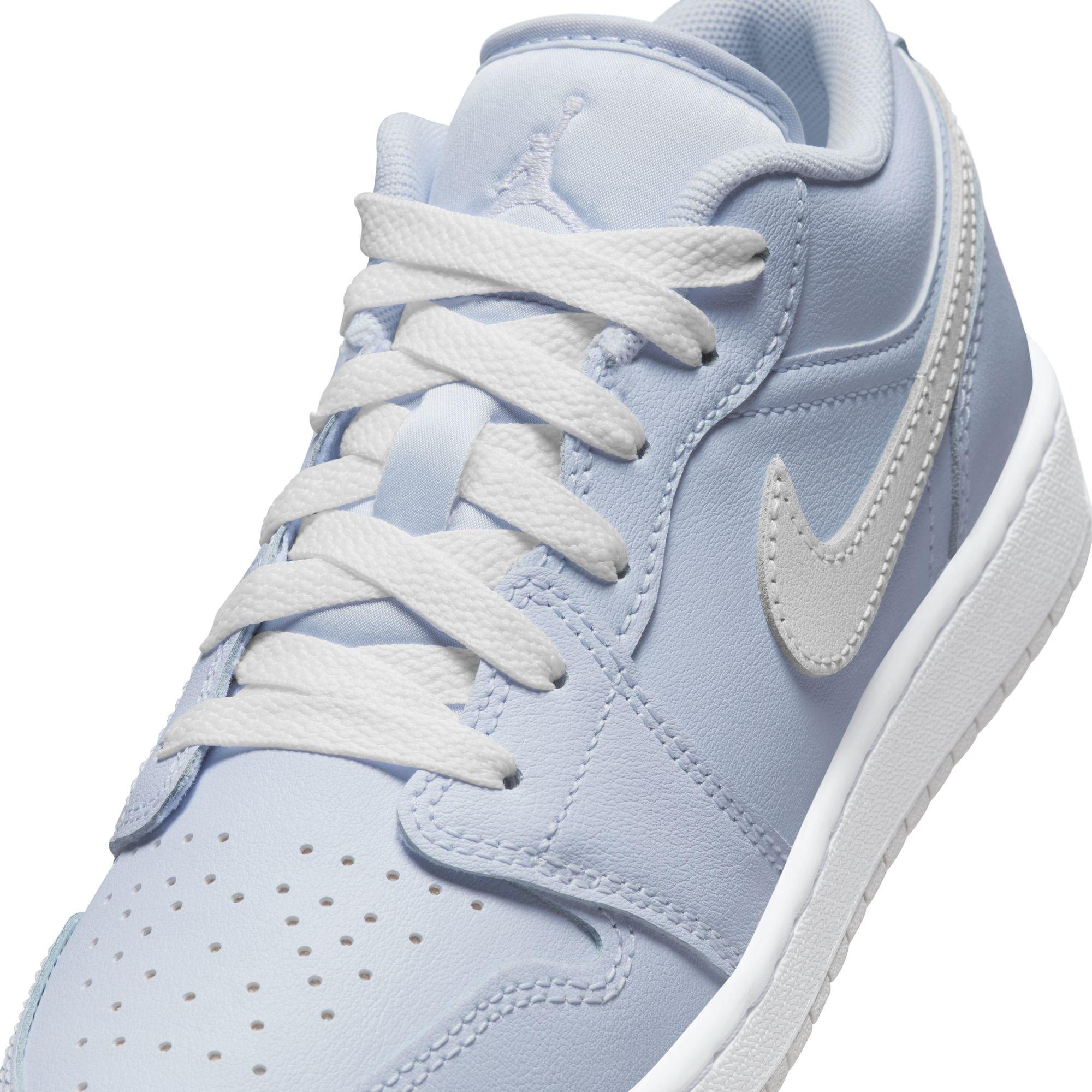 Jordan 1 Low Grade School Girls' "Cobalt Bliss/White/Neutral Grey" Shoe