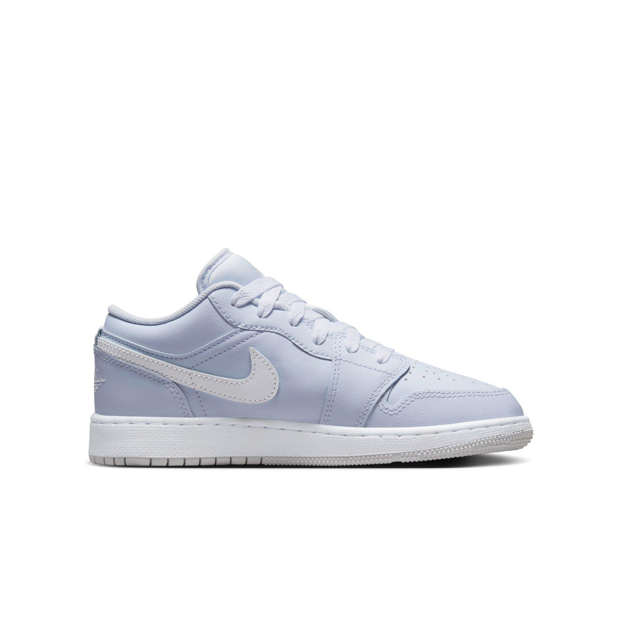 Jordan 1 Low Grade School Girls' "Cobalt Bliss/White/Neutral Grey" Shoe