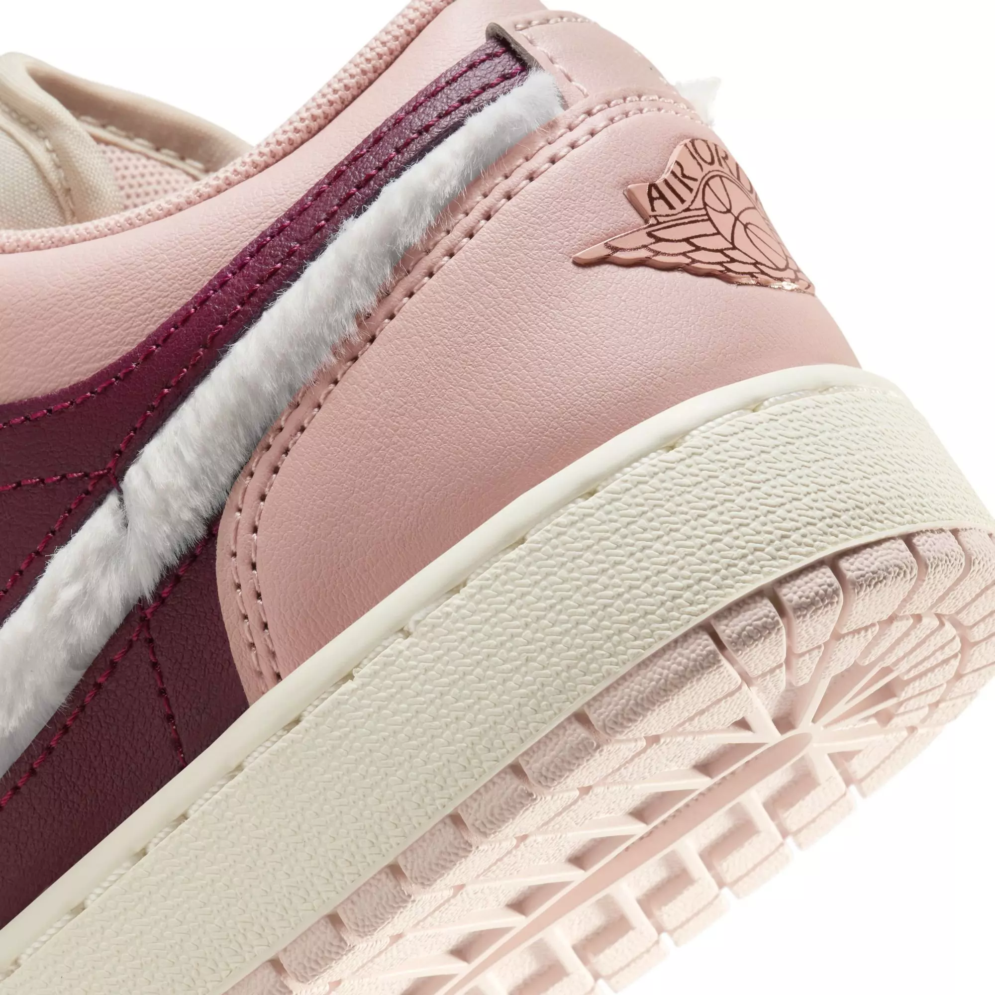 Jordan 1 Low SE "Legend Lt Brown/Pink Foam/Pink Oxford" Grade Girls' Shoe - PINK/BROWN