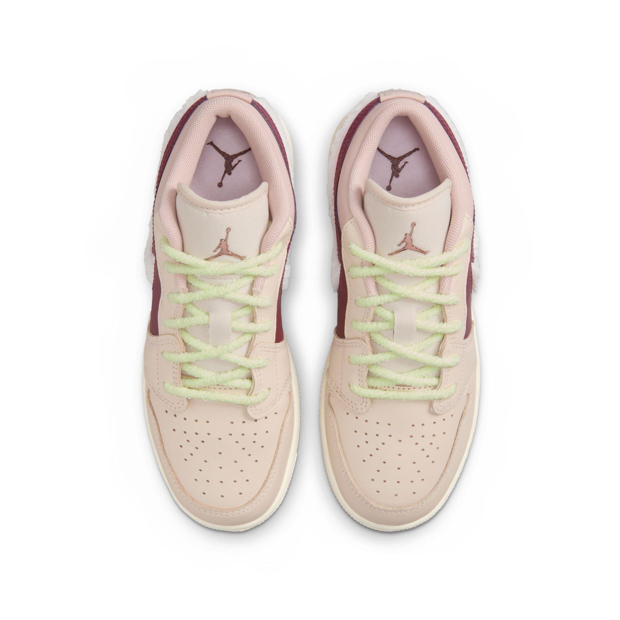 Jordan 1 Low SE Grade School Girls' "Legend Lt Brown/Pink Foam/Pink Oxford" Shoe