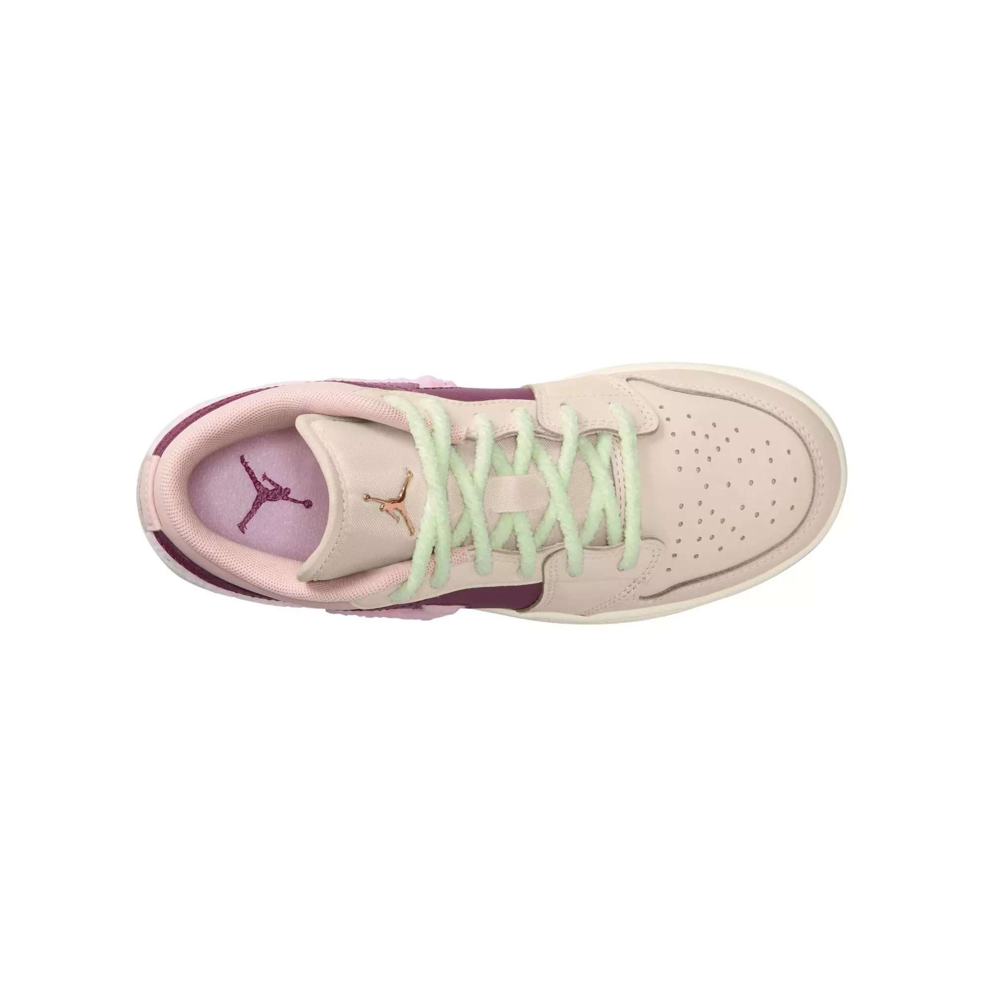 Jordan 1 Low SE "Legend Lt Brown/Pink Foam/Pink Oxford" Grade Girls' Shoe - PINK/BROWN