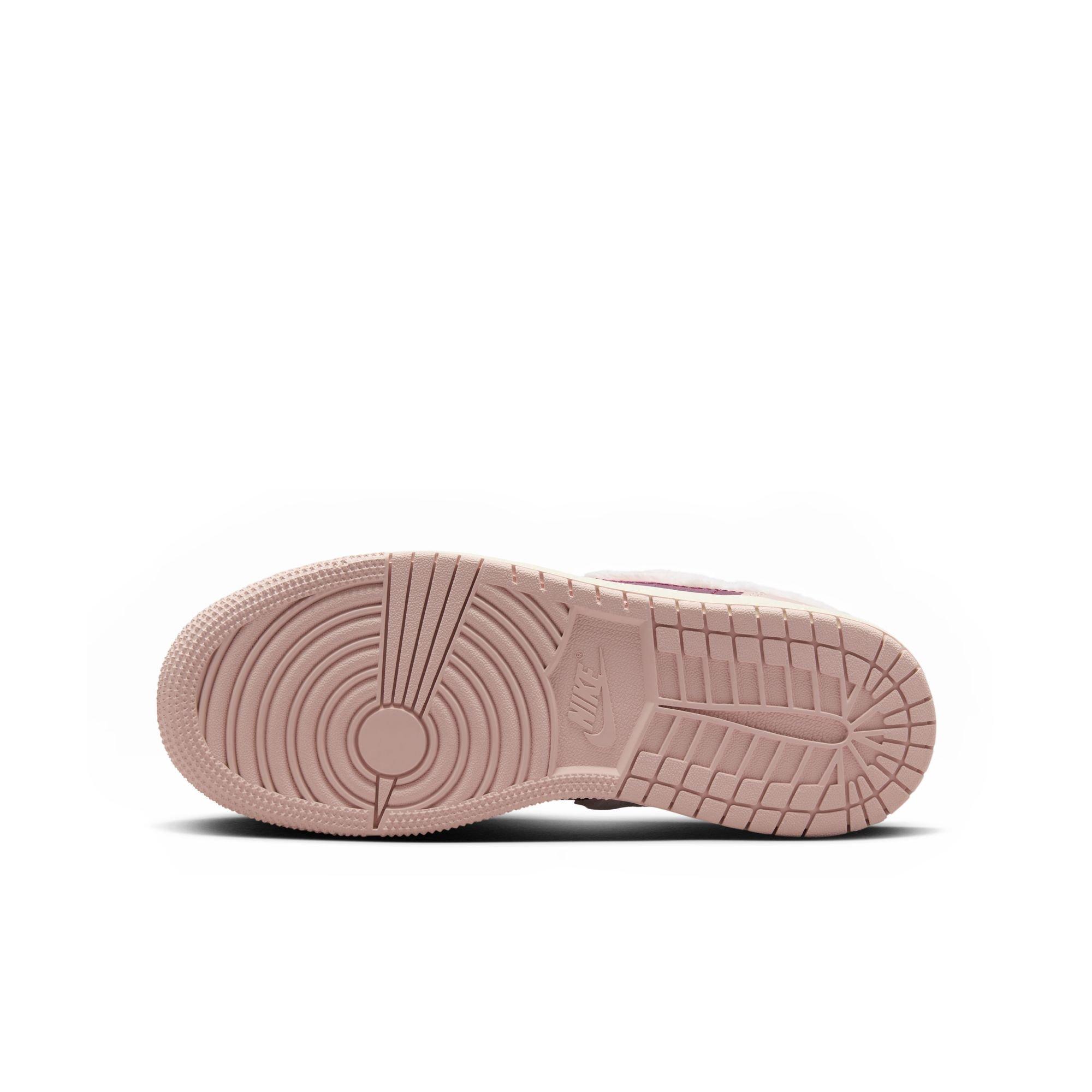 Jordan 1 Low SE Grade School Girls' "Legend Lt Brown/Pink Foam/Pink Oxford" Shoe