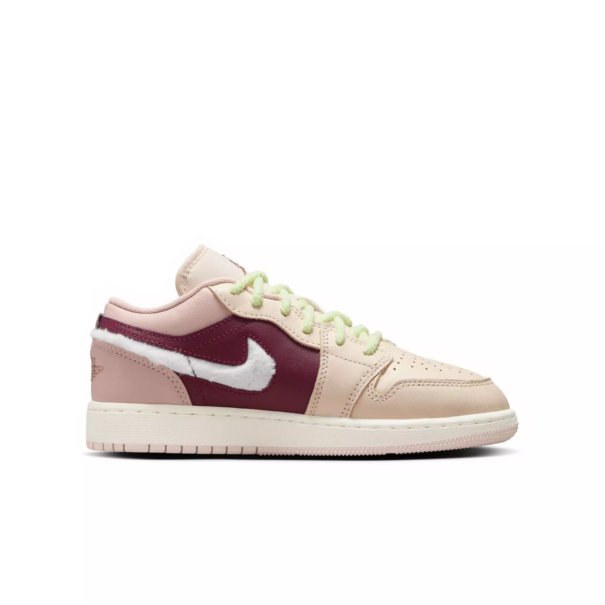 Jordan 1 Low SE "Legend Lt Brown/Pink Foam/Pink Oxford" Grade Girls' Shoe - PINK/BROWN