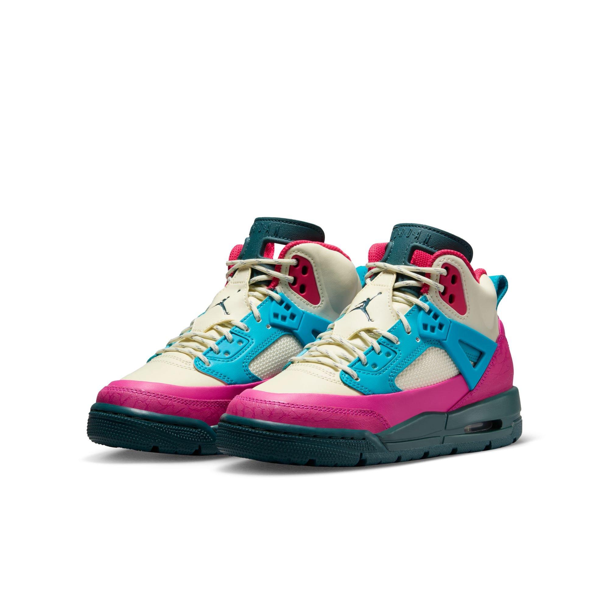 Jordan Spiziike Grade School Girls' "Coconut Milk/Oxidized Green/Active Pink" Boot