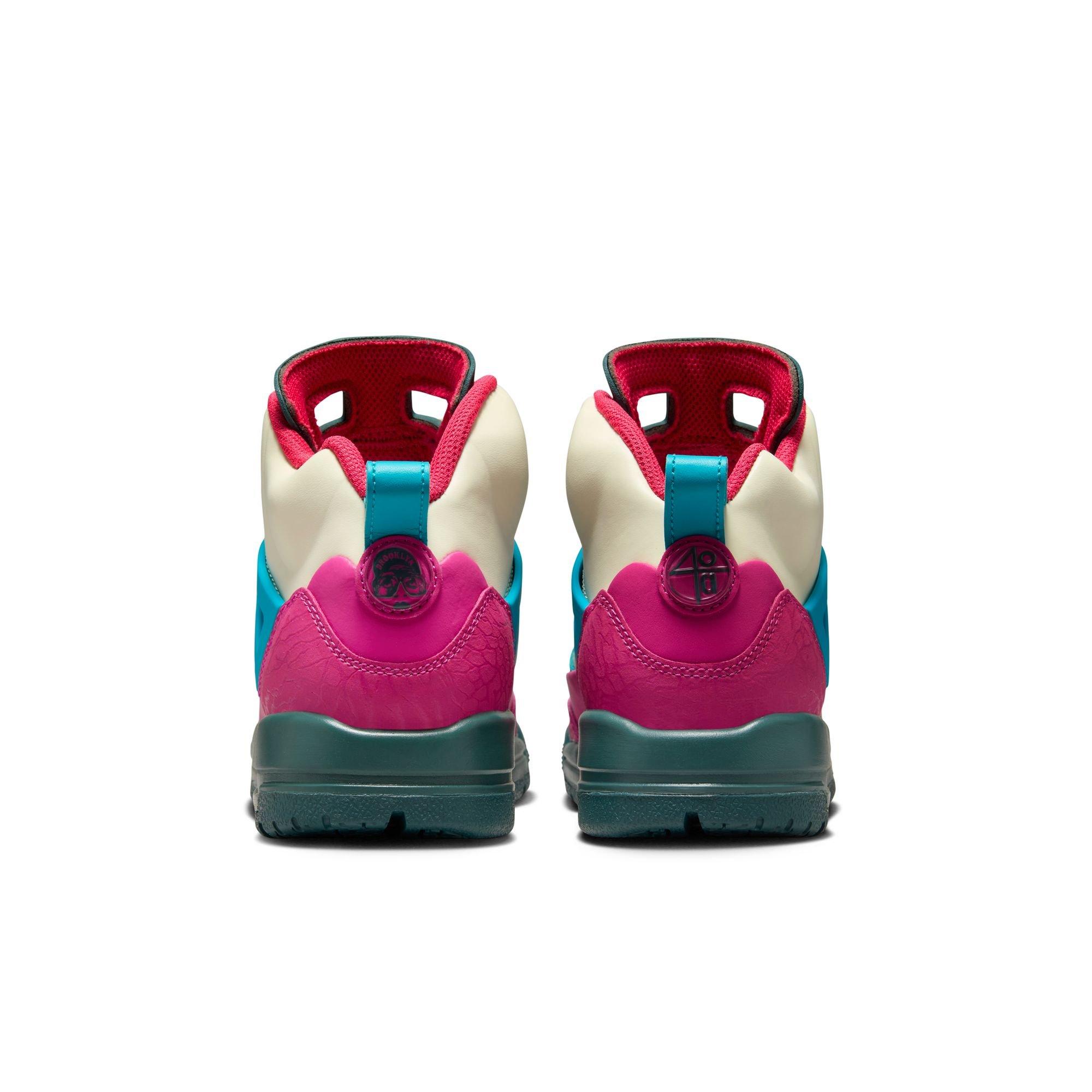 Jordan Spiziike Grade School Girls' "Coconut Milk/Oxidized Green/Active Pink" Boot